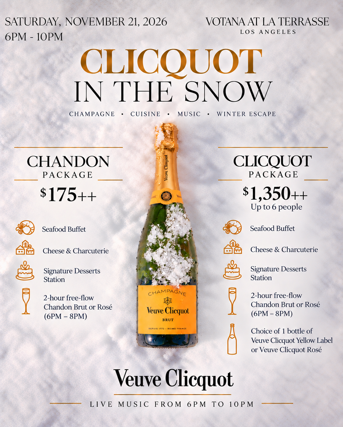 Veuve Clicquot in the Snow: Poolside Après-Ski