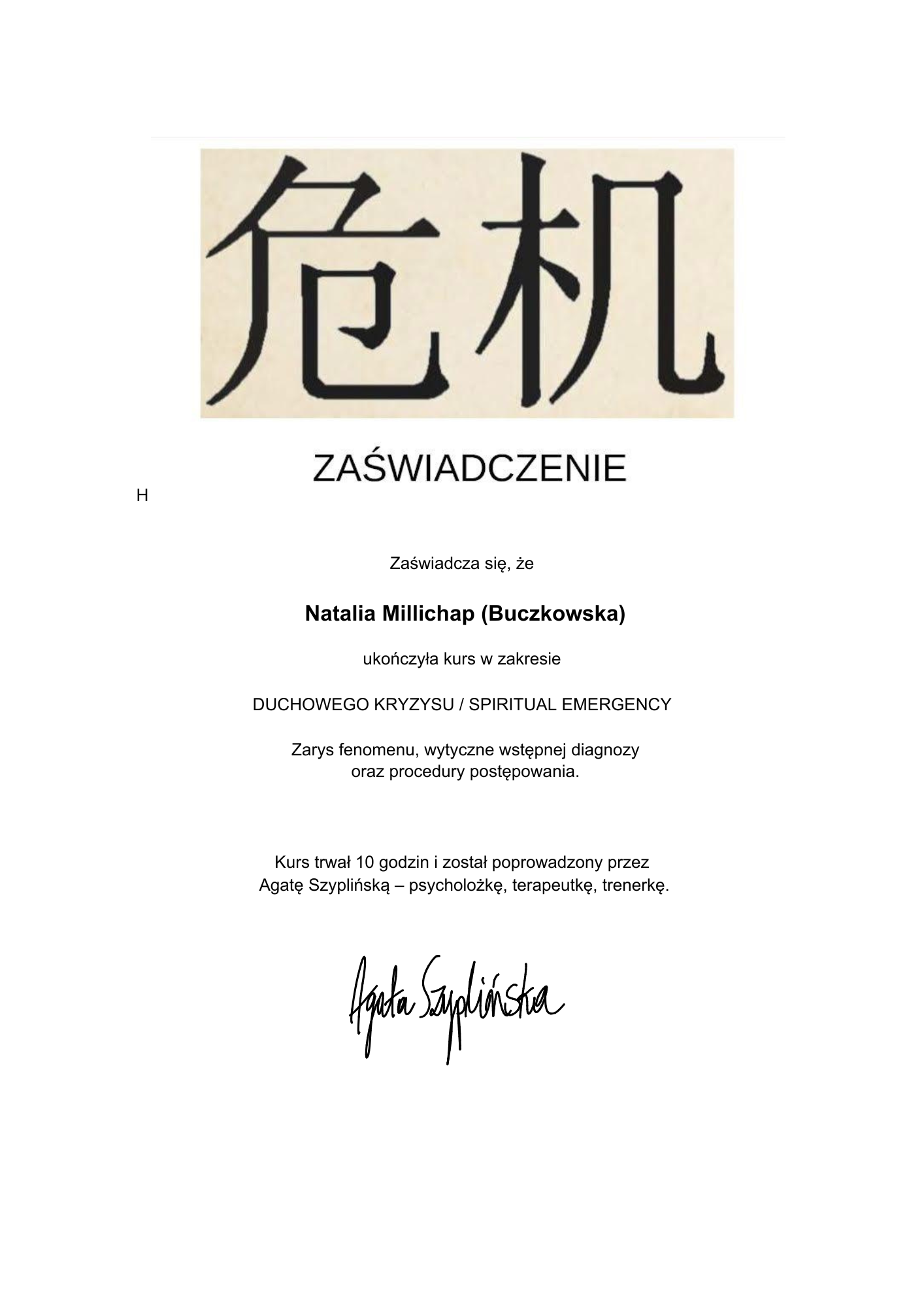 KRYSZYS DUCHOWY