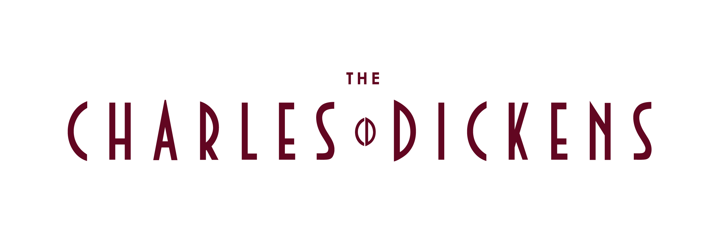 The logo for the TV show 'The Chales Dickens' in stylized maroon letters on a black background.