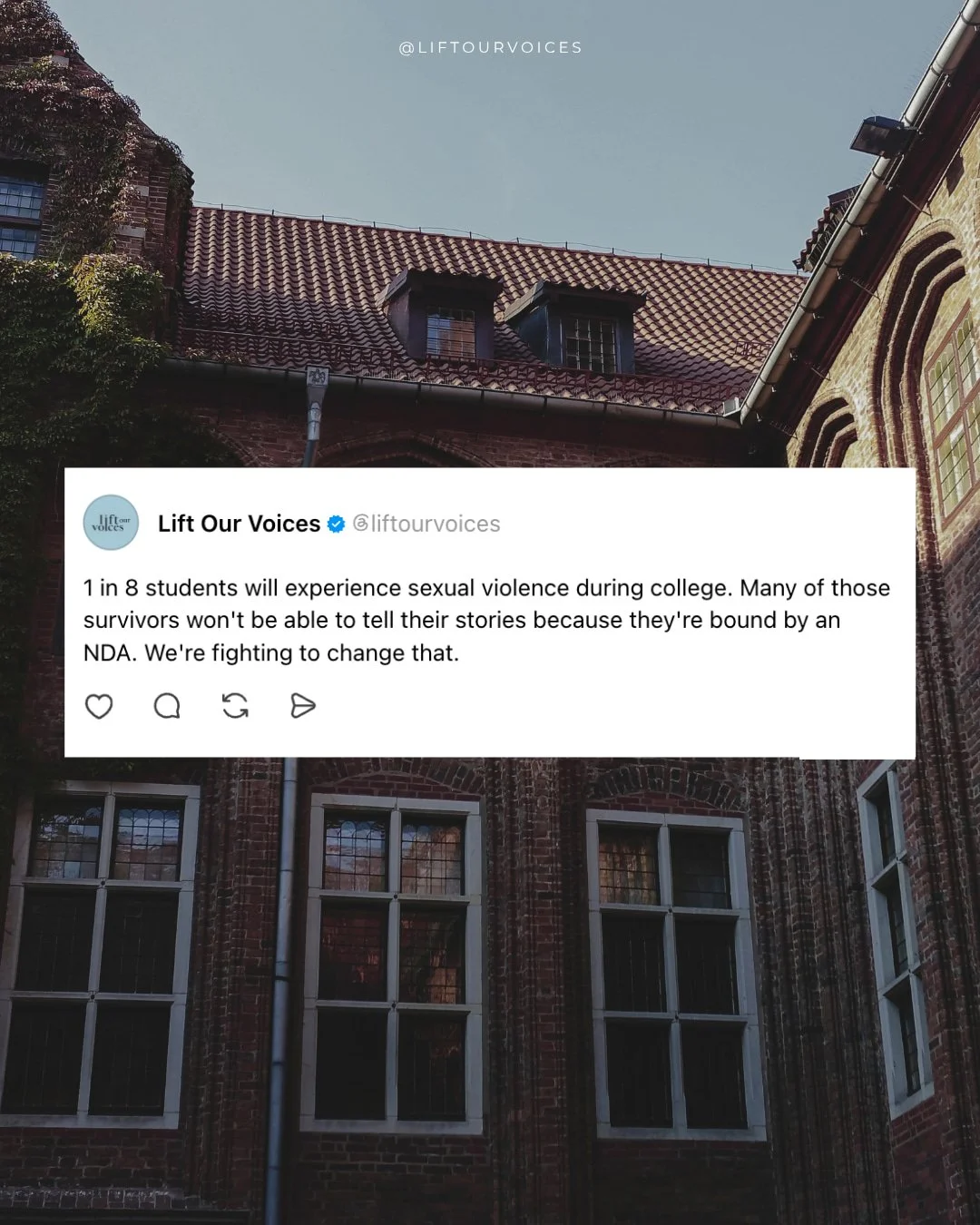 The Cornell 7 is not an isolated incident. Sexual violence is all too common on college campuses and many times these survivors have also been silenced.

One woman we spoke with shared, "A friend &hellip; was forced to sign an NDA that she would