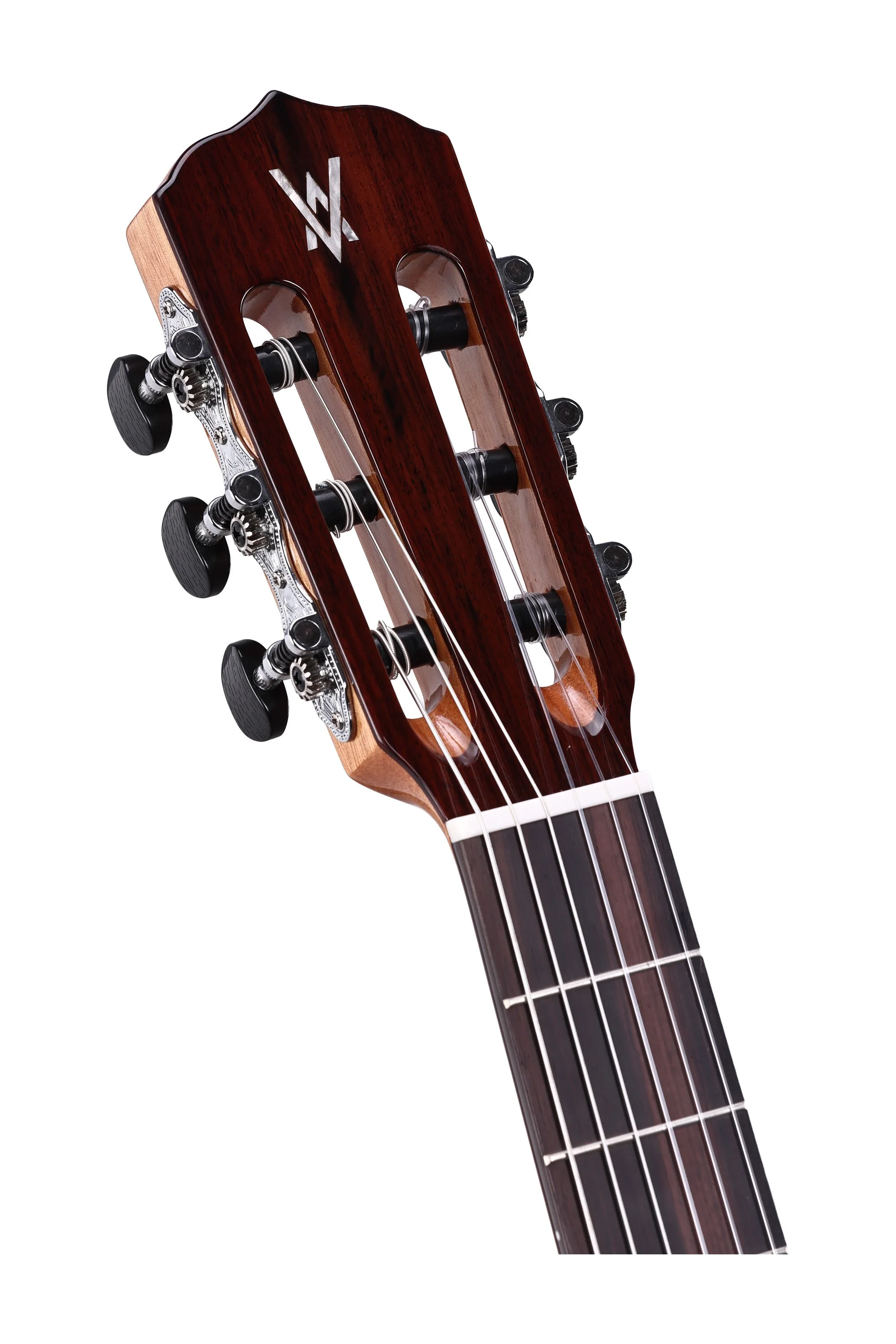Vedra Model 5 Hybrid guitar, headstock and tuning machines