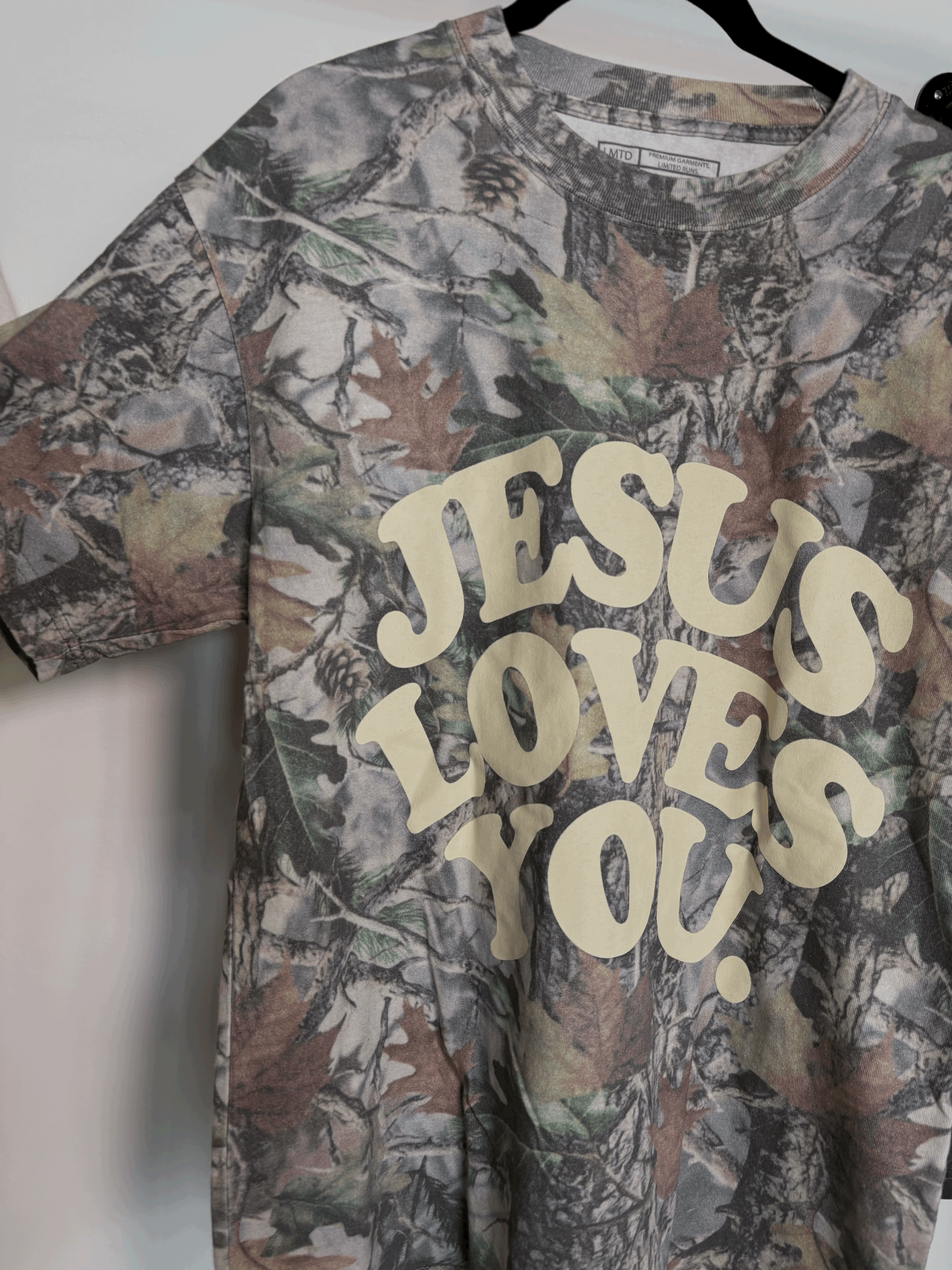 Jesus Loves You camo shirt