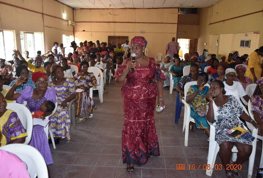Immunization Focal Person interacting with Traditional Birth Attendants.