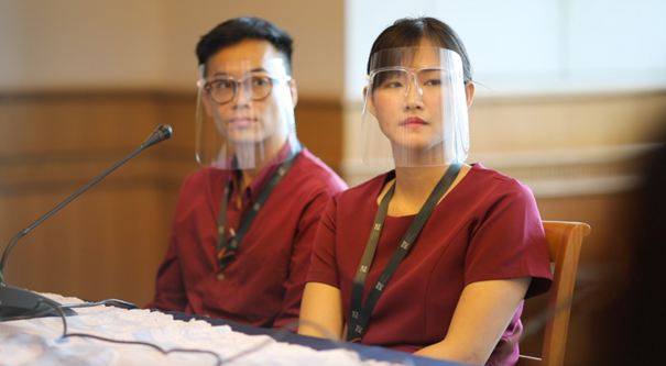 A couple is being interviewed at the King Chulalongkorn Memorial Hospital in Bangkok, Thailand. Picture credit: Anonymous.