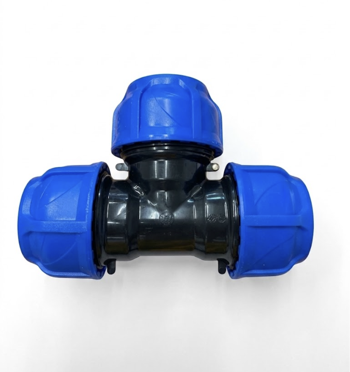 RACCORDO A COMPRESSIONE TEE A 90