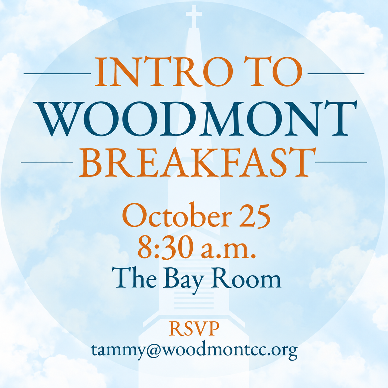 Intro to Woodmont Breakfast﻿