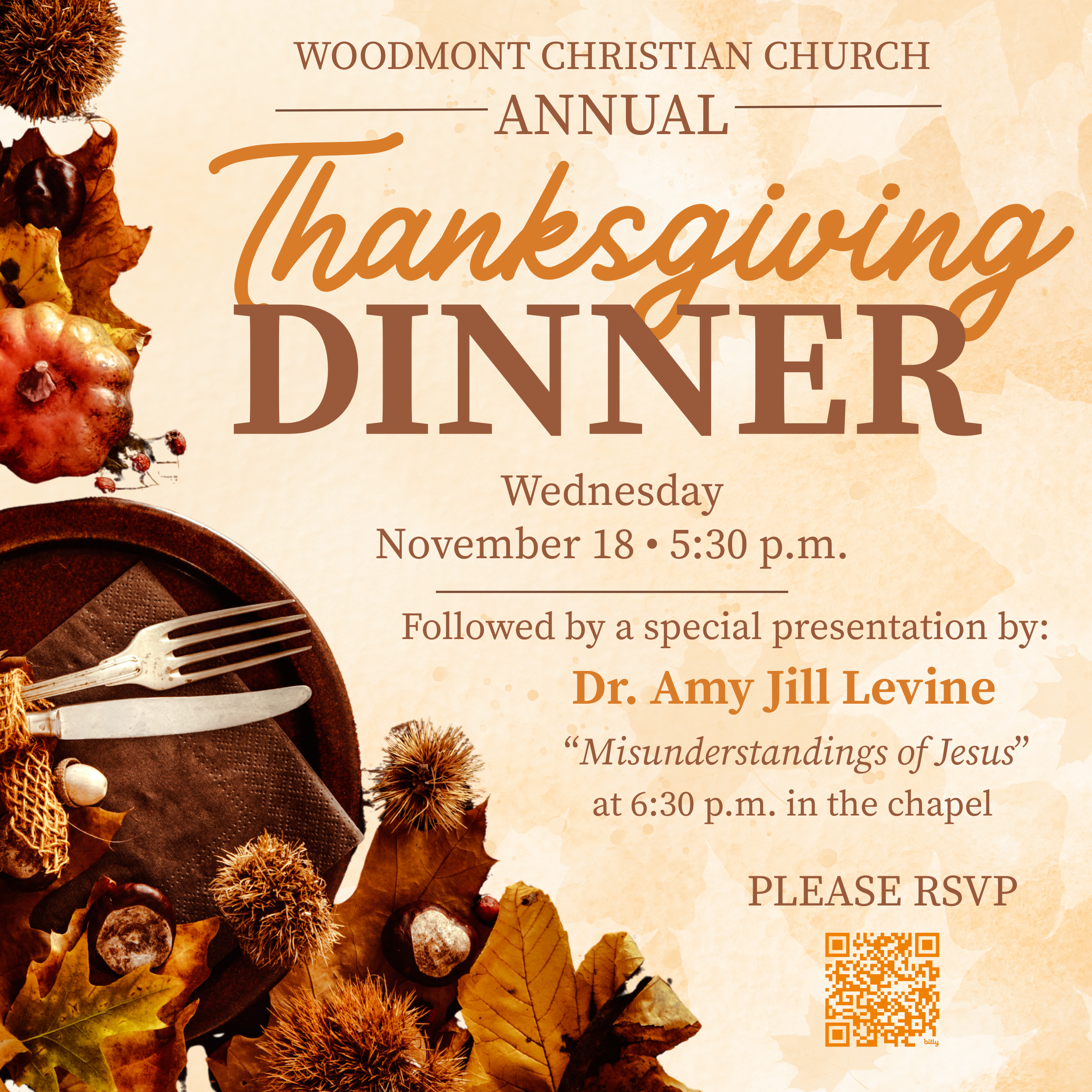 Annual Thanksgiving Dinner & Presentation