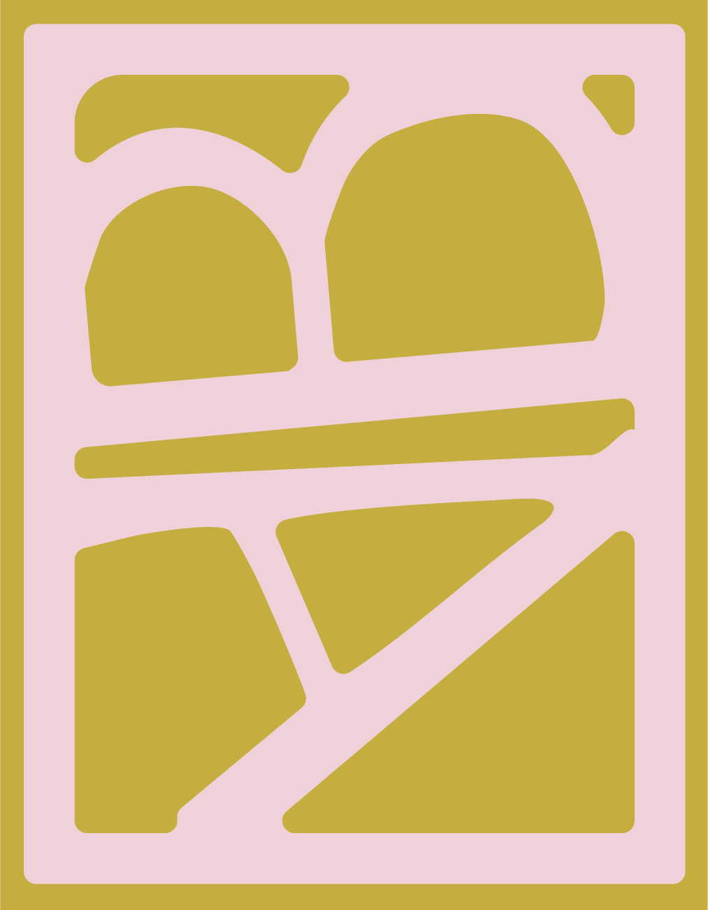 Abstract gold face illustration from the Balance Aesthetics brand identity, Wilmington NC