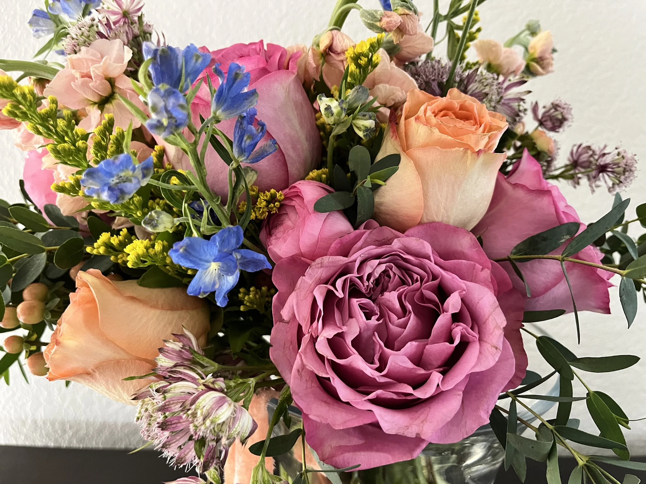 summer colors bridal bouquet