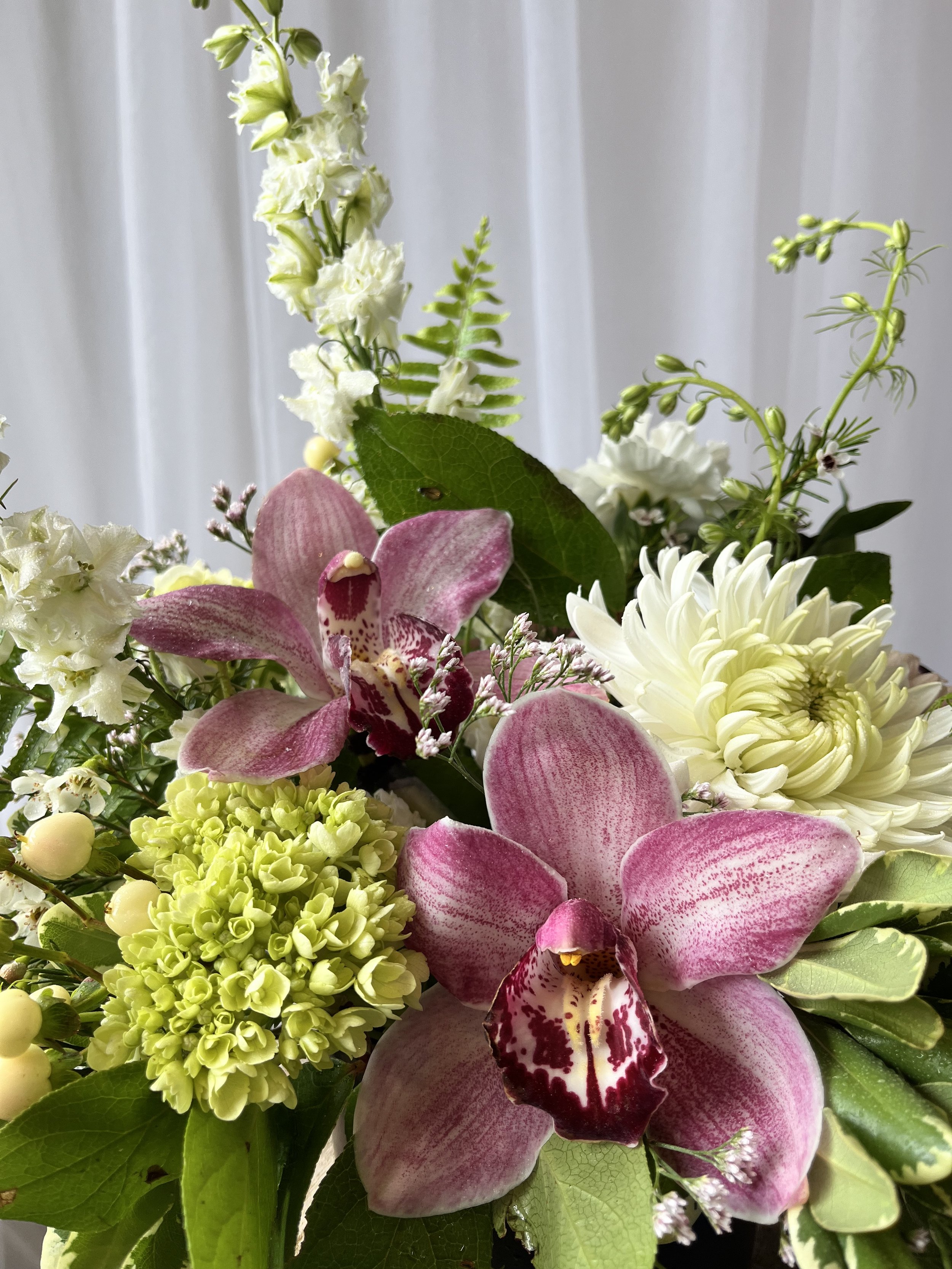 spring bridal bouquet orchid