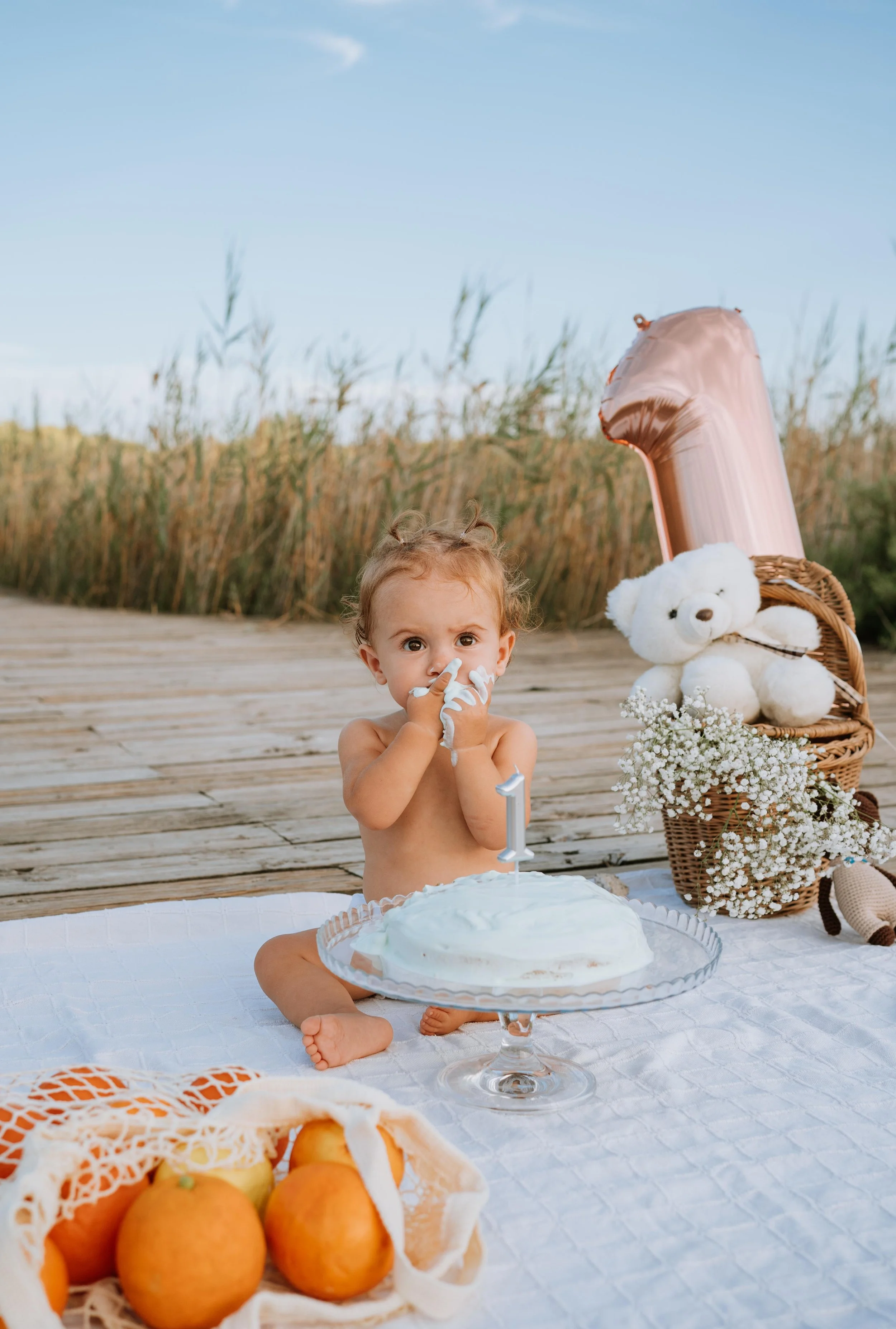 Sesión de fotos con temática Smash Cake en Valencia