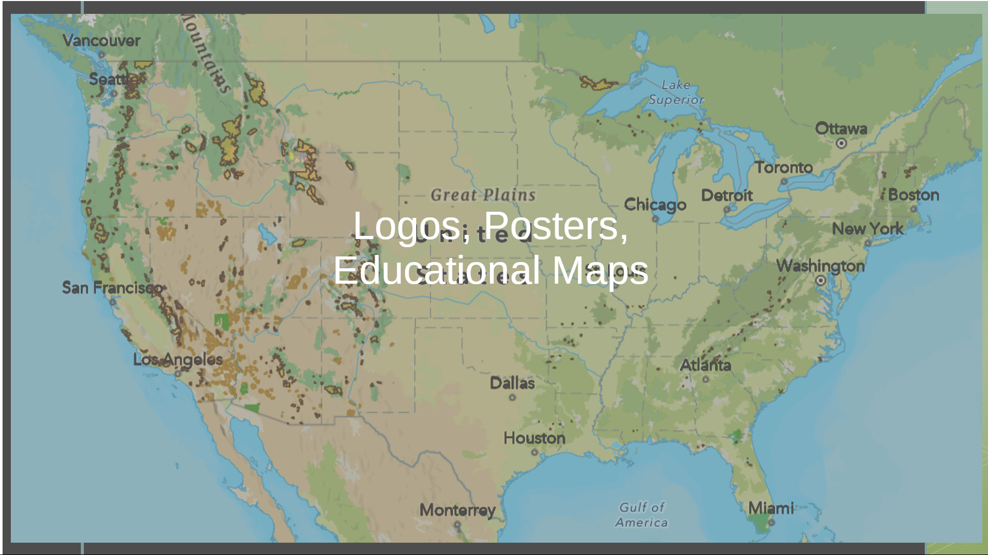 Logos, Posters, Educational Maps