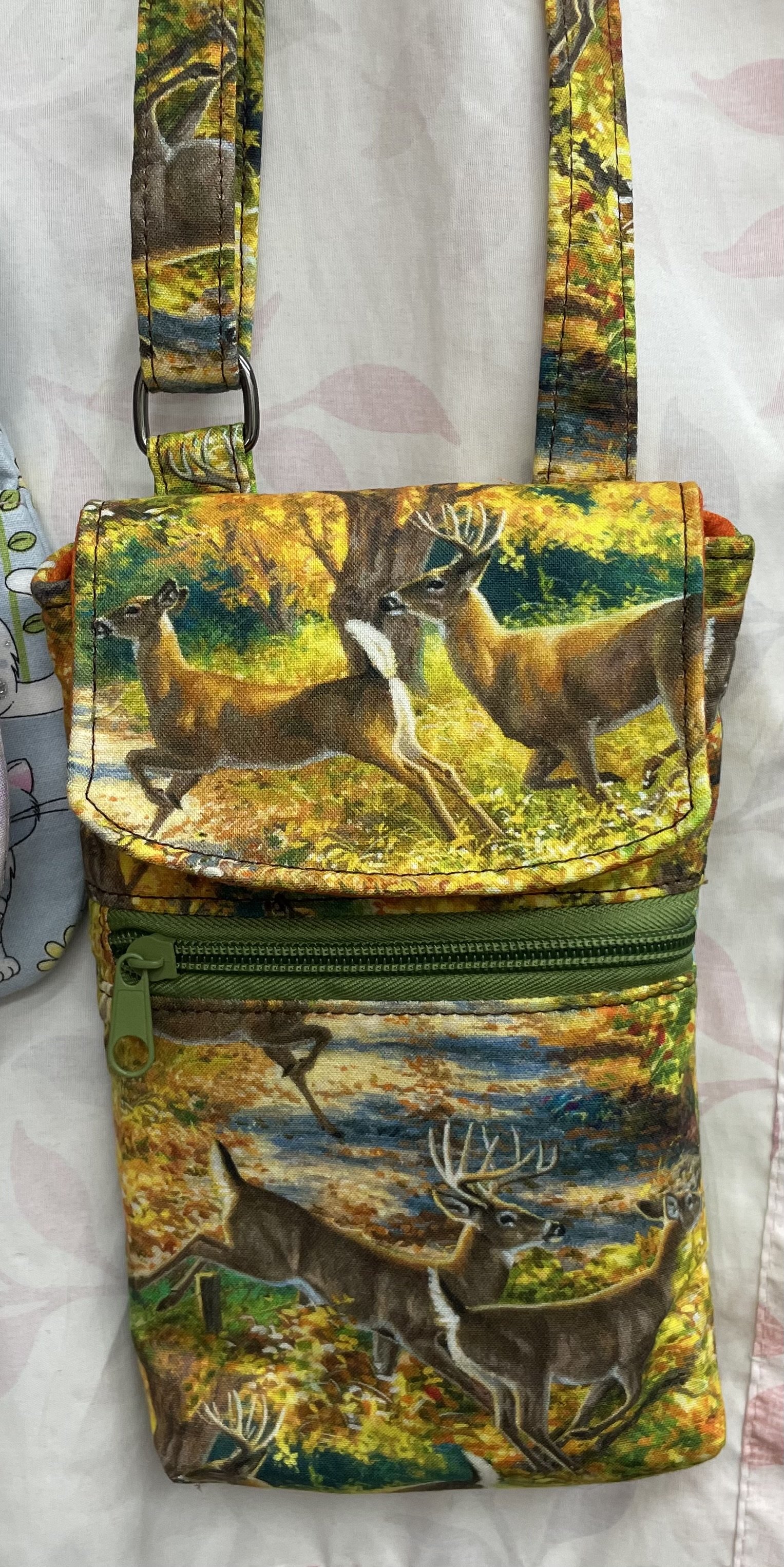 Cell Phone Crossbody Bag - Whitetail Deer