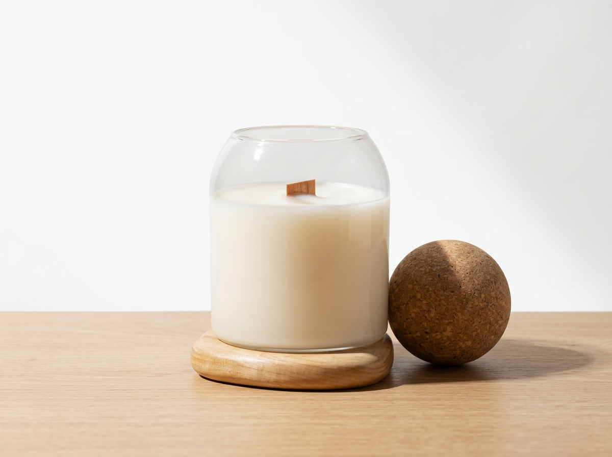 Cork Ball Candle