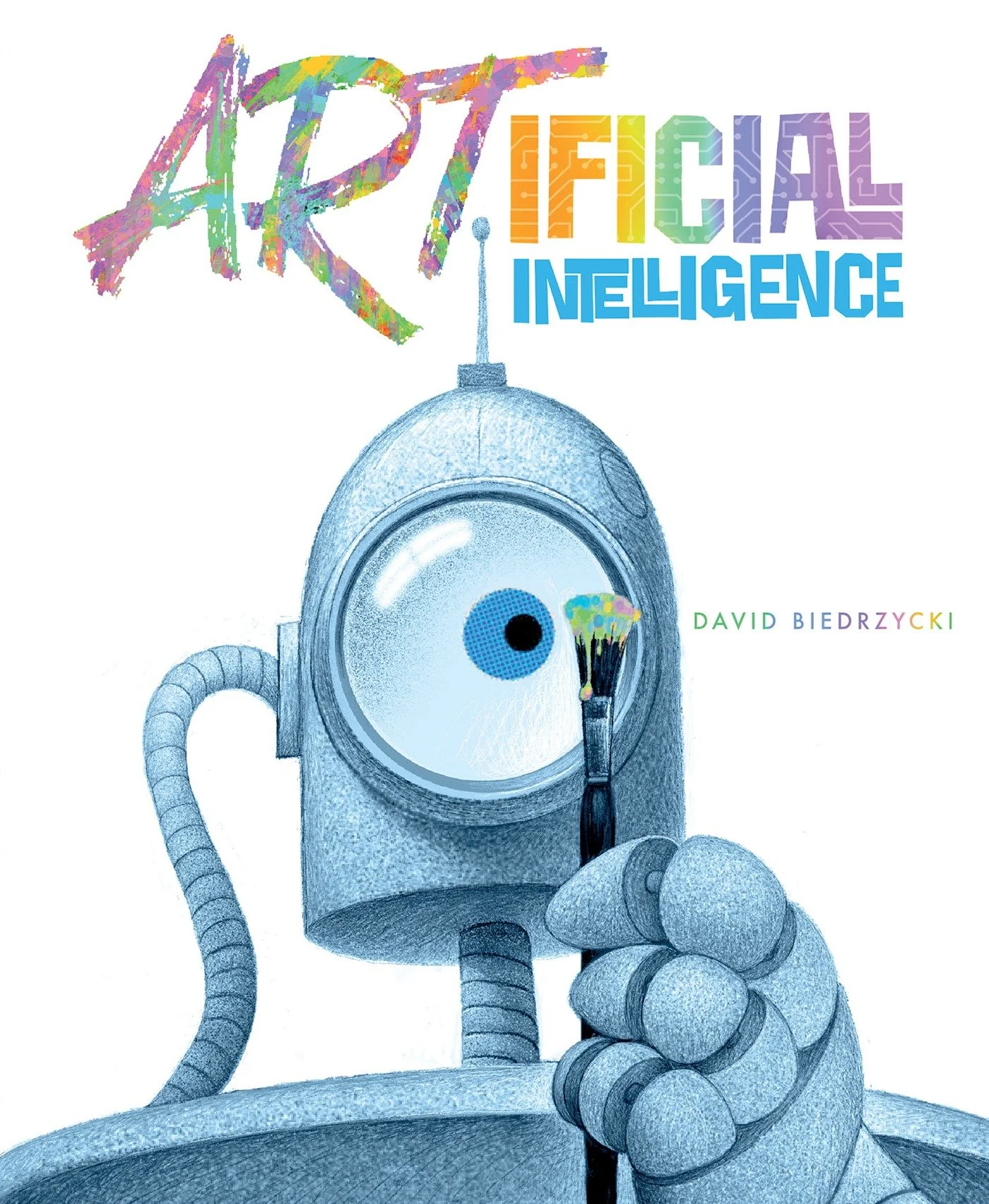 ARTificial Intelligence book cover by David Biedrzycki.