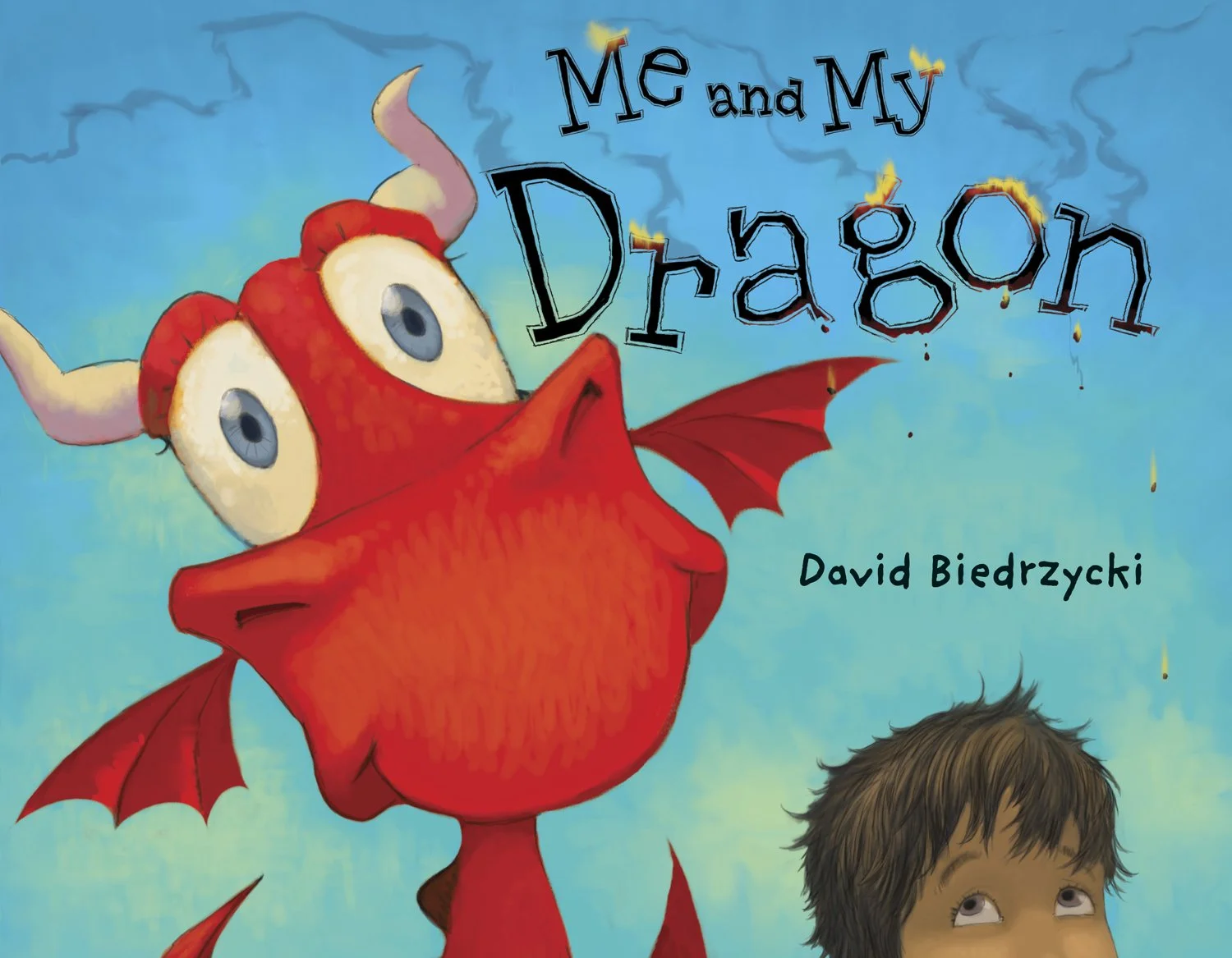 Me and My Dragon — picture book by David Biedrzycki, featuring a bright red dragon and a young boy.