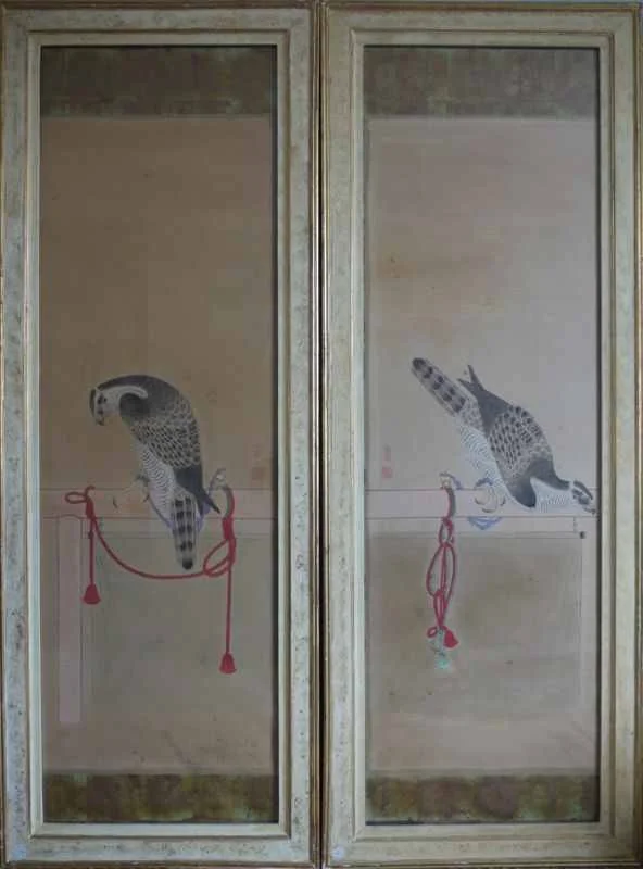 Two Substantial Edo Period Japanese Paintings (Ink & Colour)