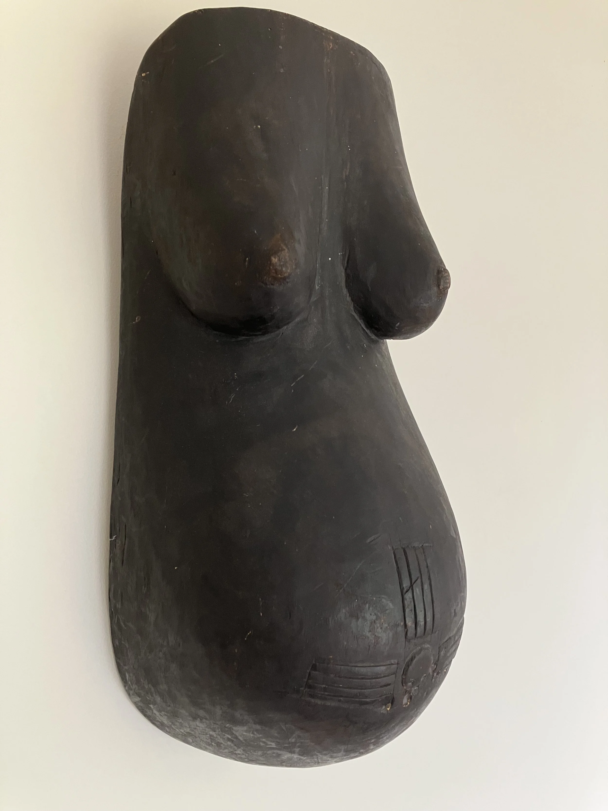 Makonde people, Tanzania/Mozambique – carved wooden female body mask njorowe