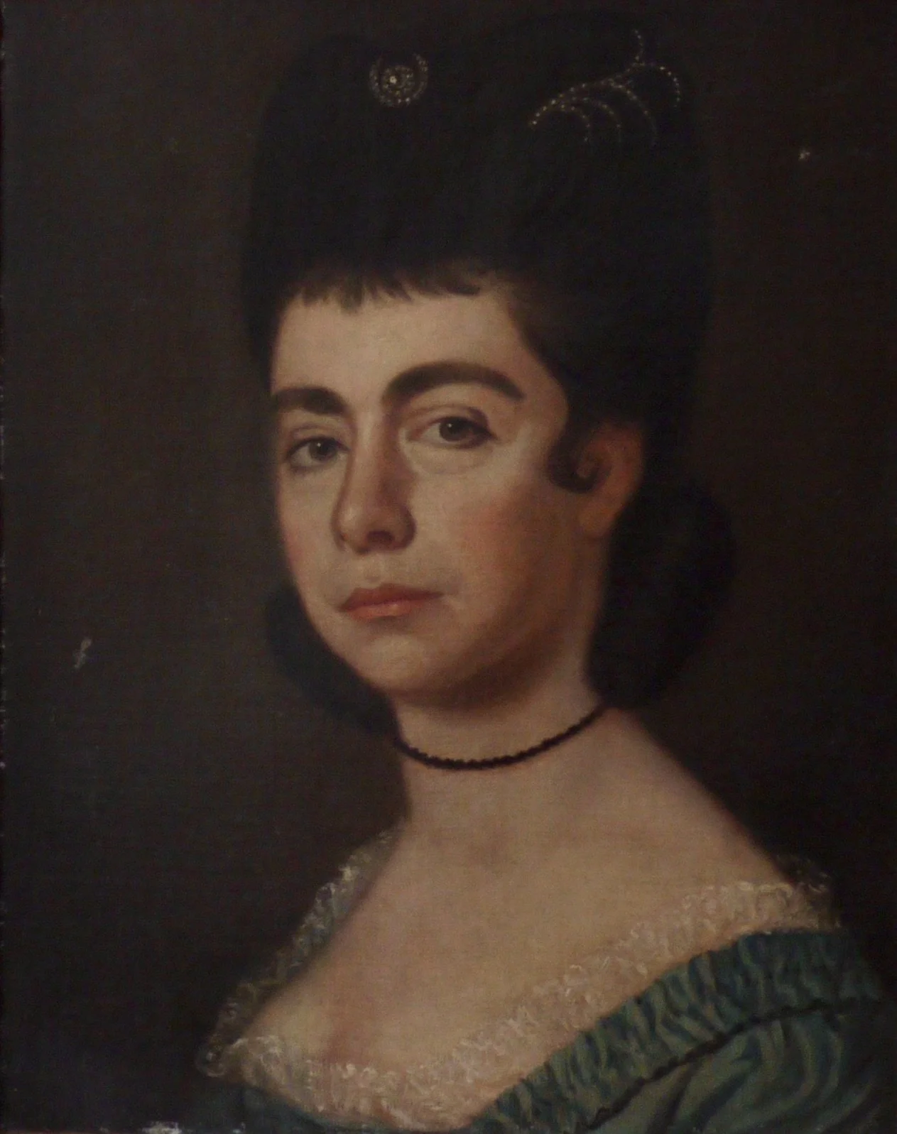 19th Century Spanish School Portrait - Oil on Canvas