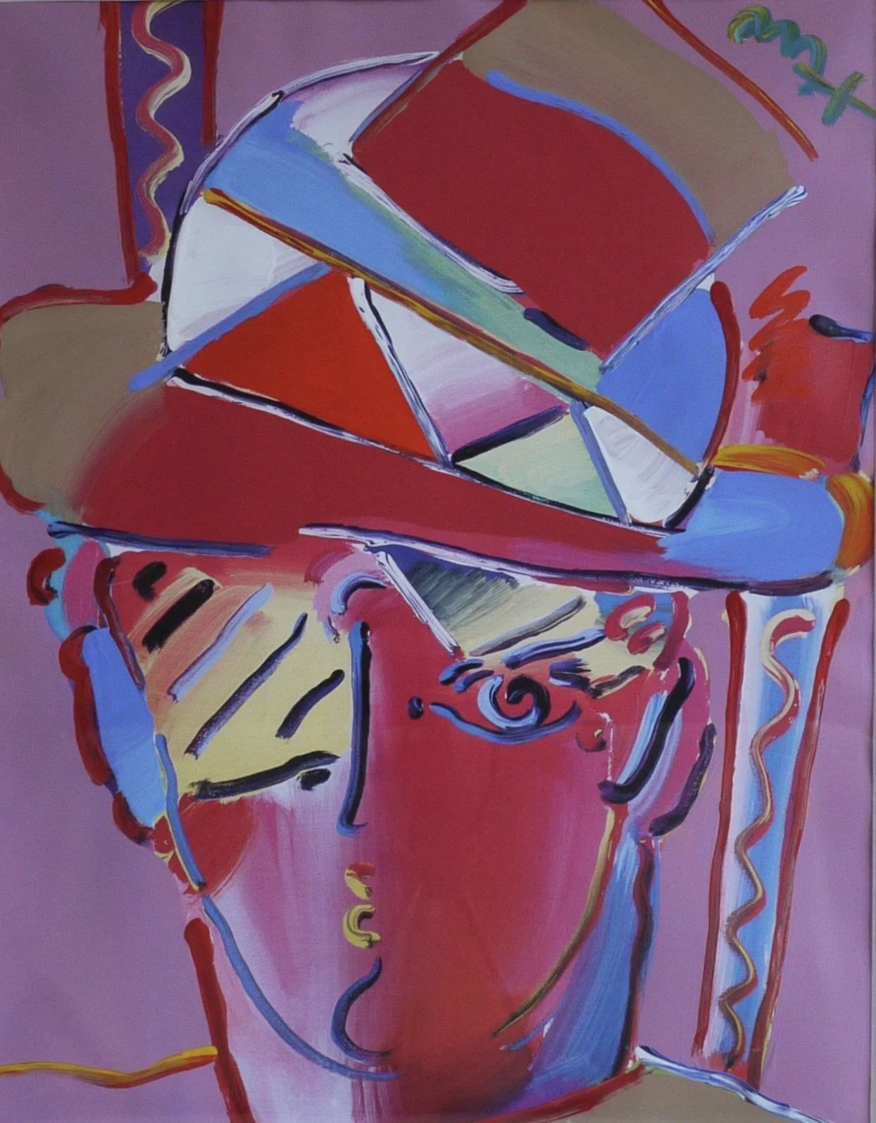Peter Max (German-American, b. 1937) - 'Zero Prism' - acrylic over lithograph