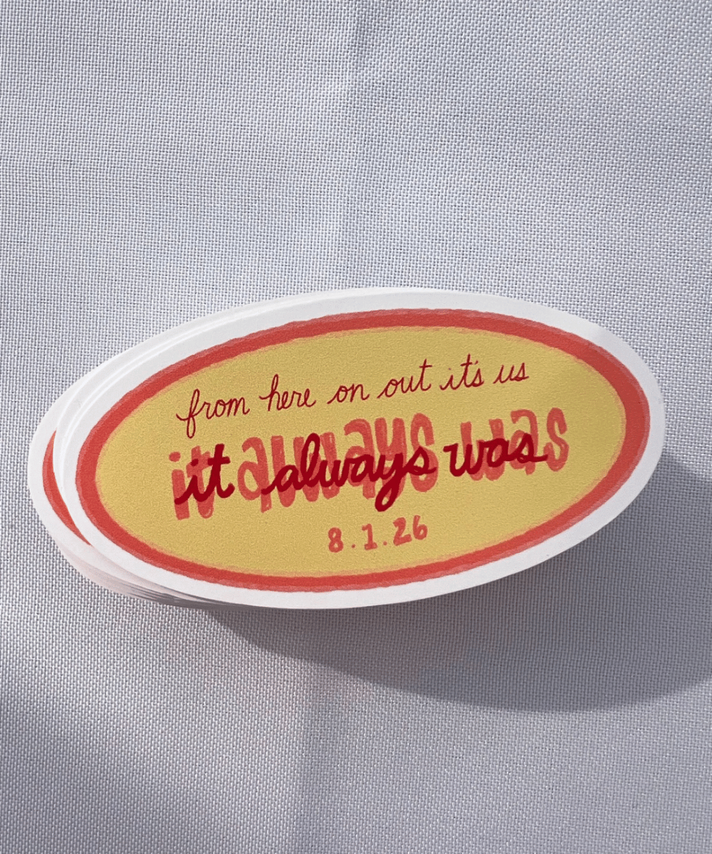 wedding label stickers