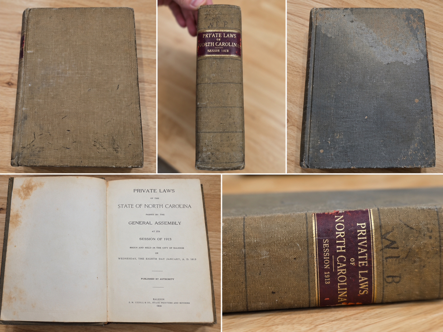 1913 North Carolina Laws Book Collage.png