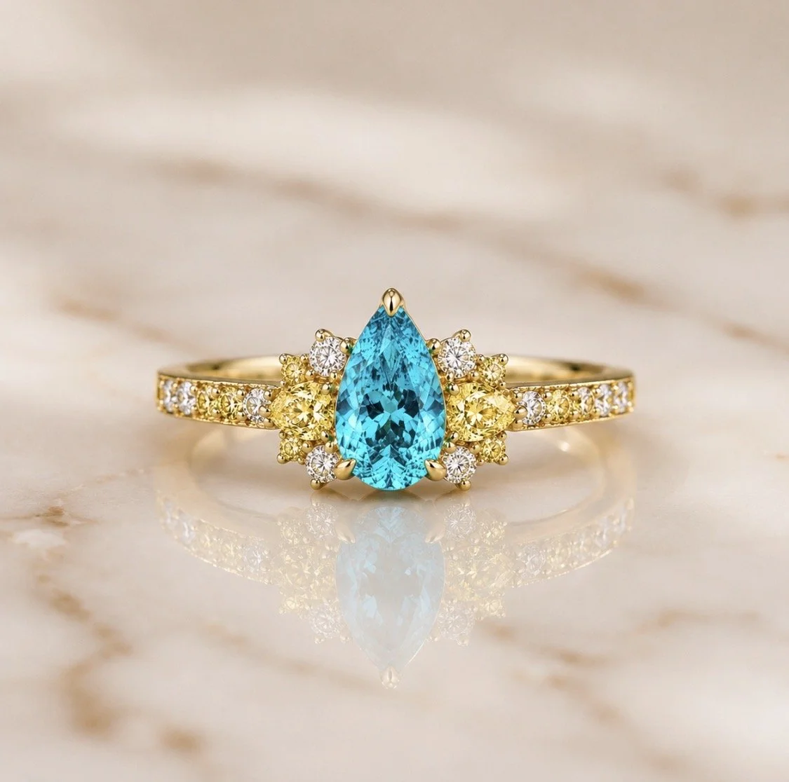The Solenne Paraíba & Diamond Ring