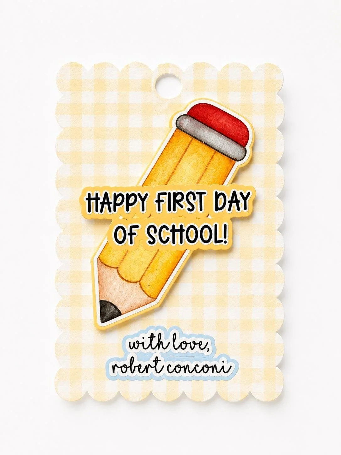 Pencil Gift Tags