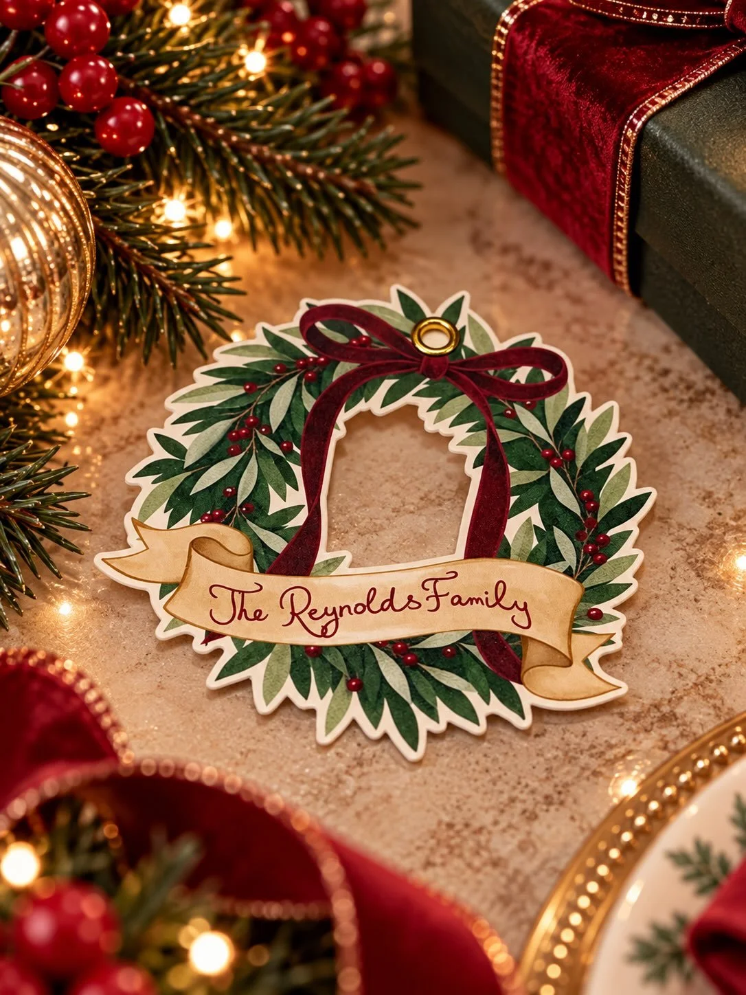 🎁 A little something extra under the tree&hellip; ✨

Make your gifts even more special with personalized Christmas gift tags, featuring a festive watercolor wreath, rich burgundy velvet bows, and timeless holiday charm. ❤️🌿

Because the prettiest g