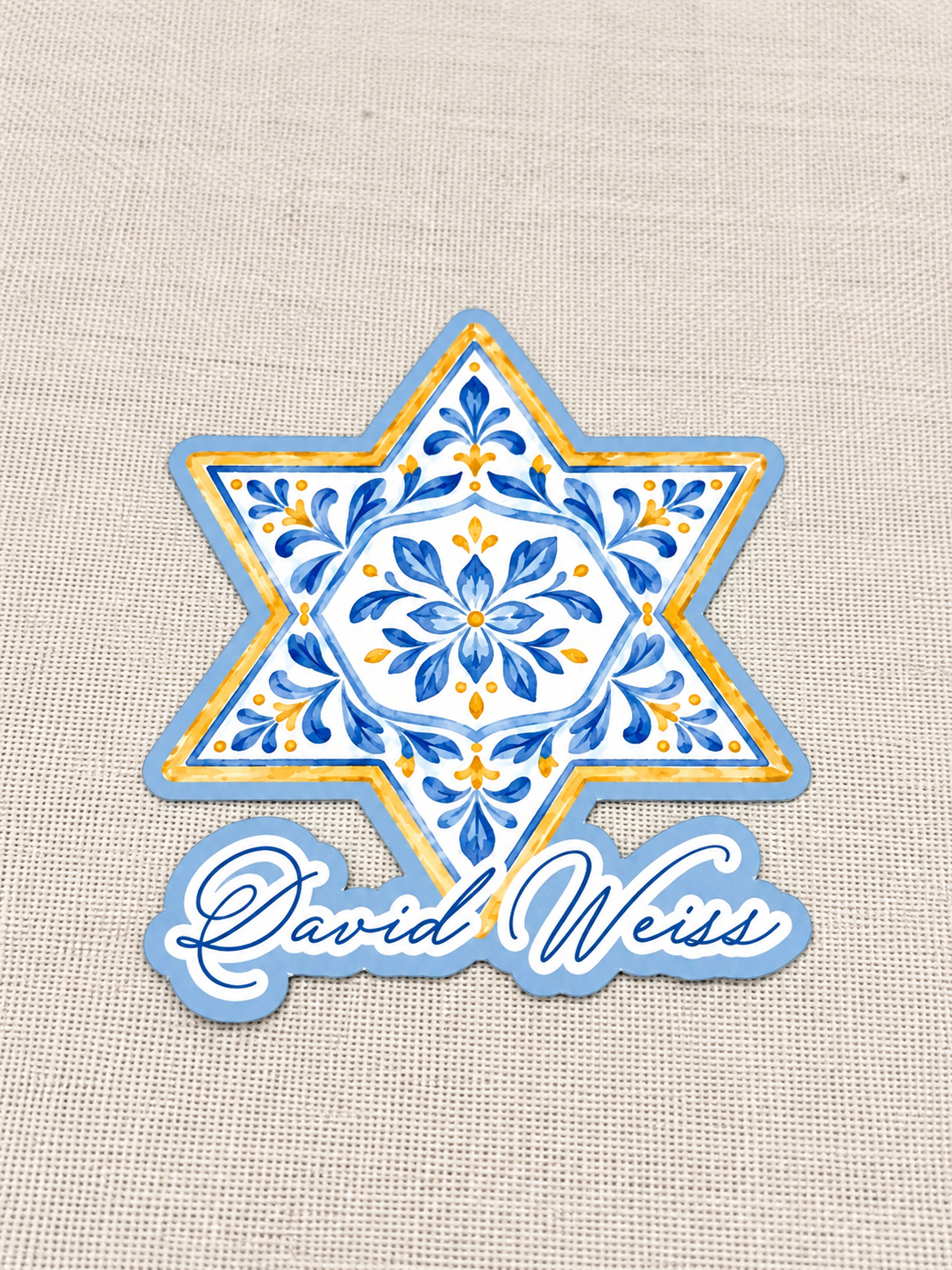 Watercolour Star of David Name Sticker.png
