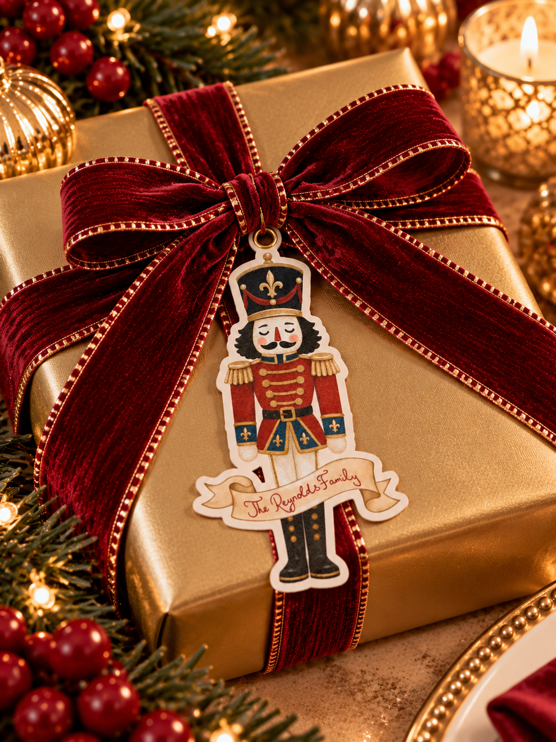 Nutcracker Christmas Gift Tags