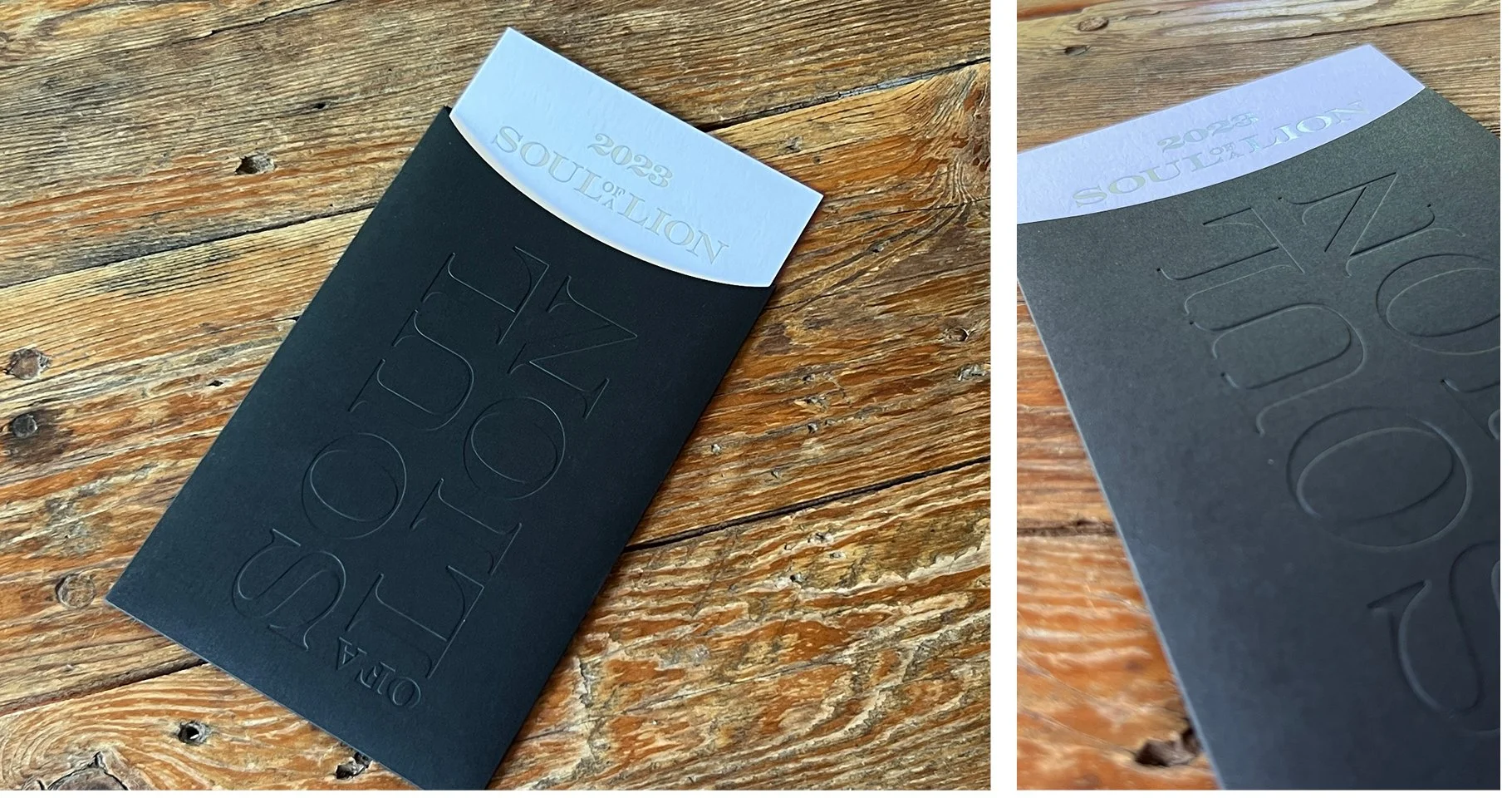 Soul of a Lion Foil and blind-embossed allocation packet
