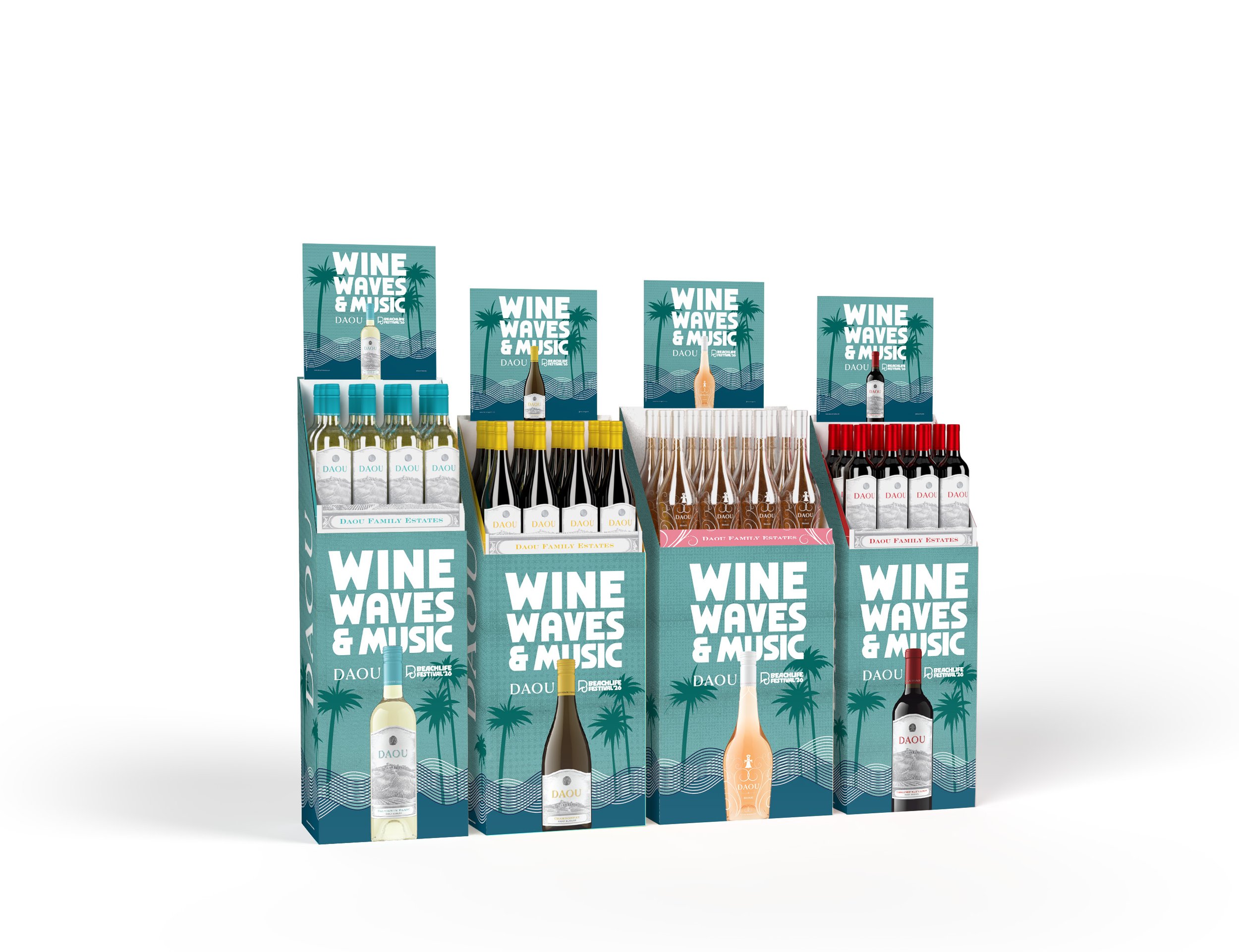 DAOU BeachLife Festival Point of Sale Store Display