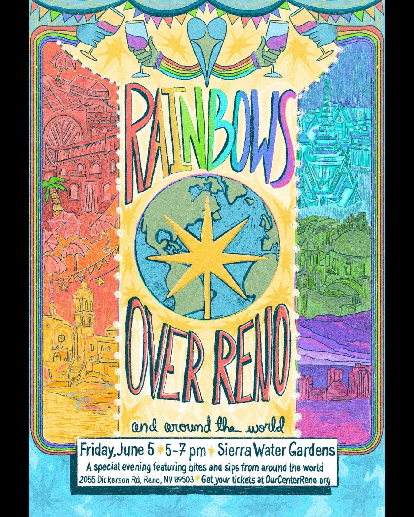 Thank you @ourcenterreno for the opportunity to create some art for #RainbowsOverReno 🏳️&zwj;🌈🏳️&zwj;⚧️