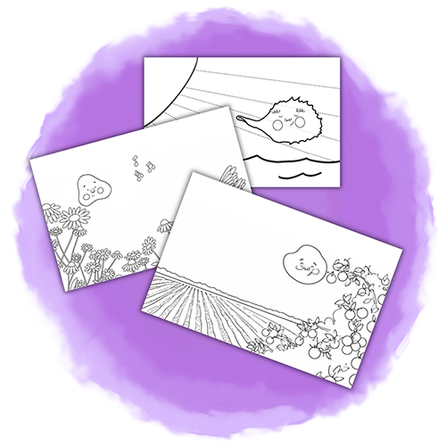 Download free printable resources for young readers of The Day the Sky Woke Up Purple