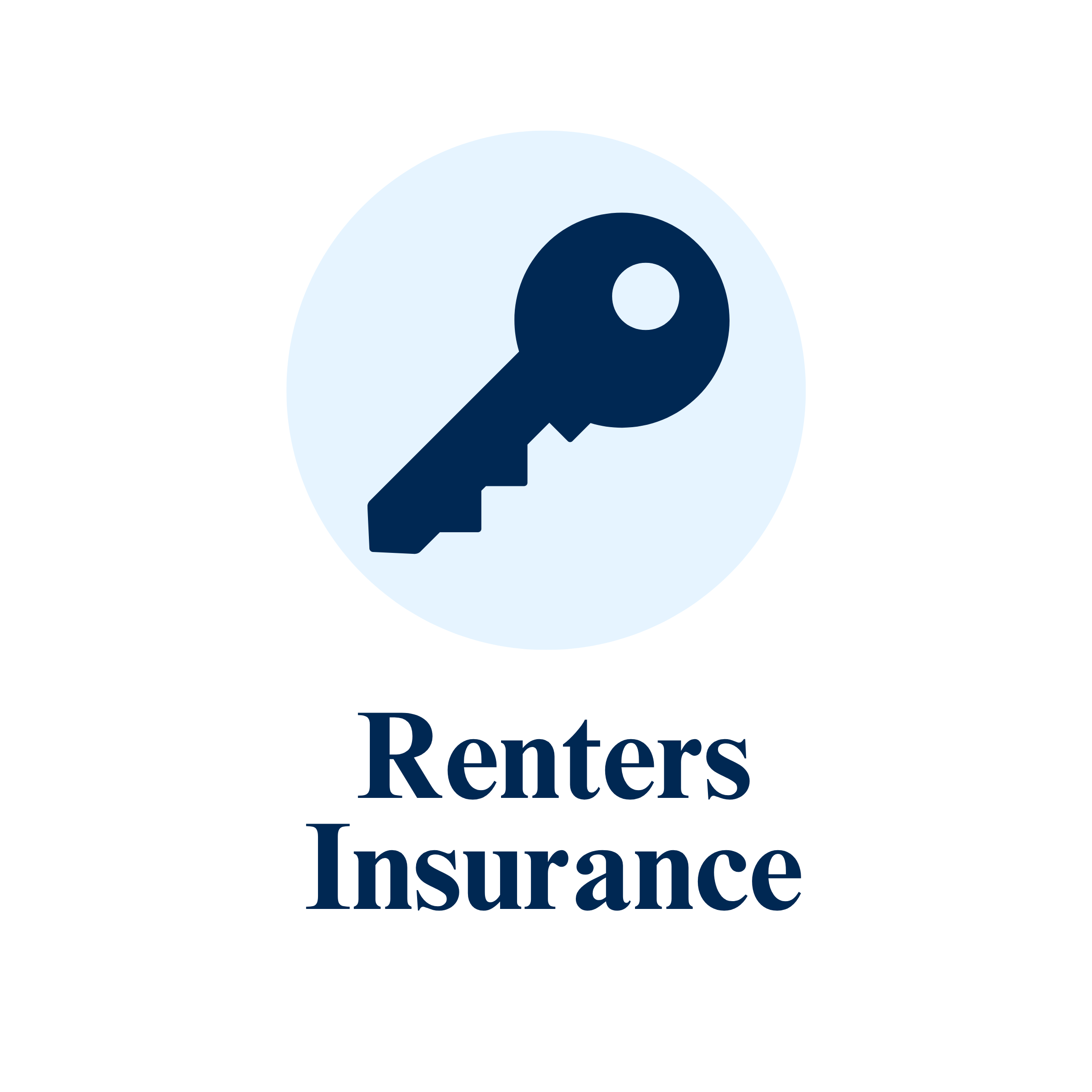 Dark blue House Key Icon