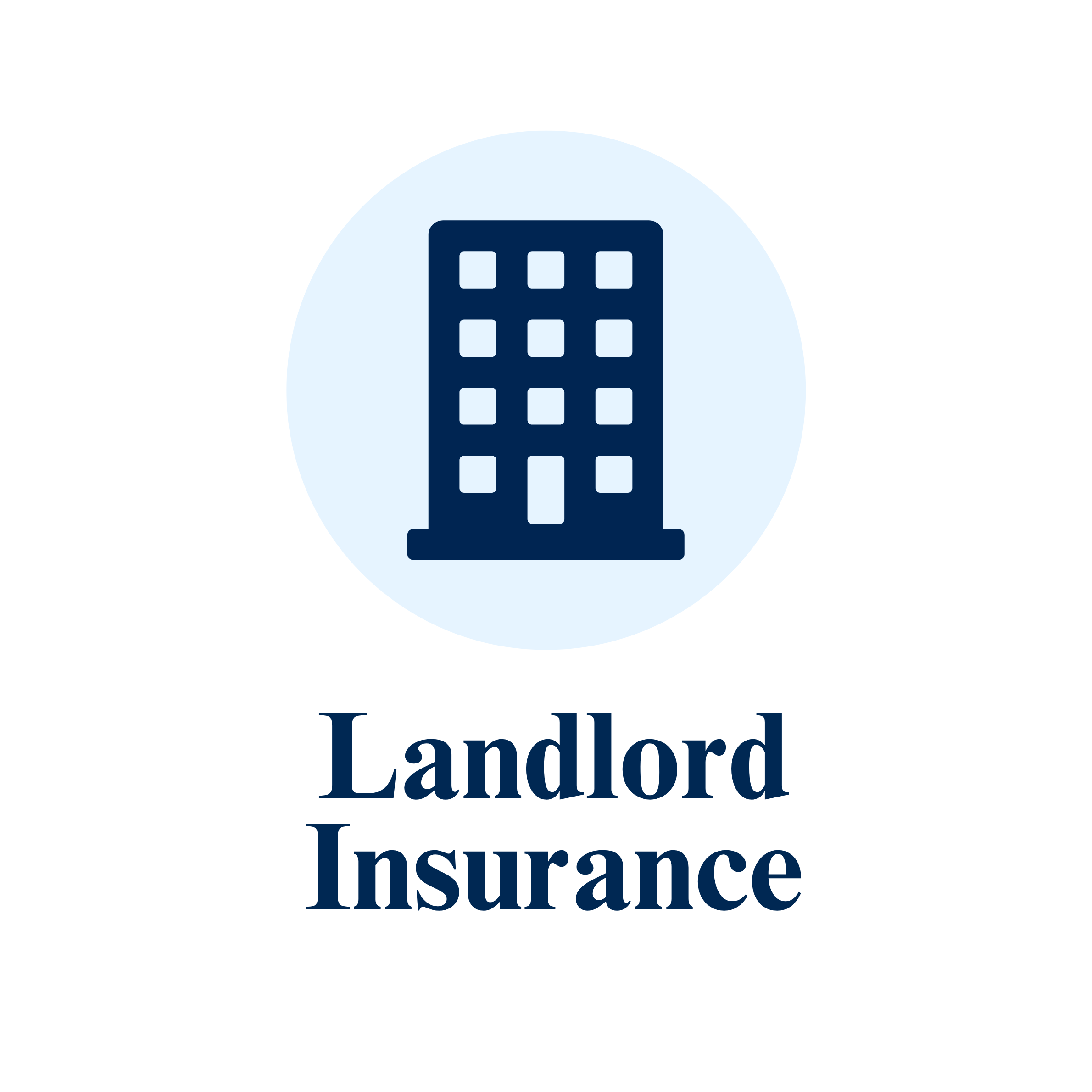 Dark blue icon of an apartment building
