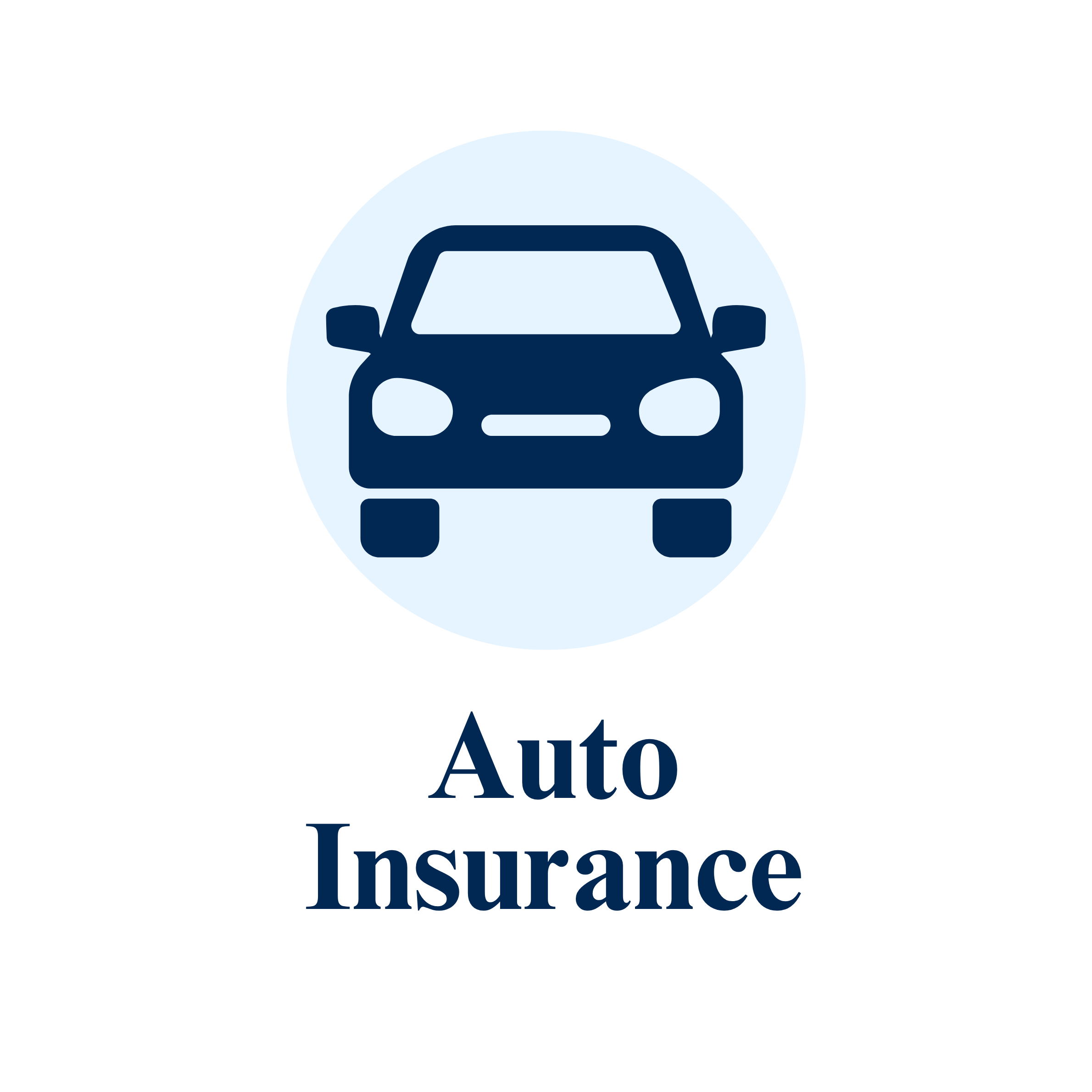Dark Blue Car Icon