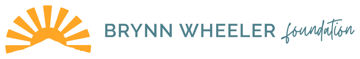 Logo of the Brynn Wheeler Foundation featuring a stylized orange sunrise and blue text.