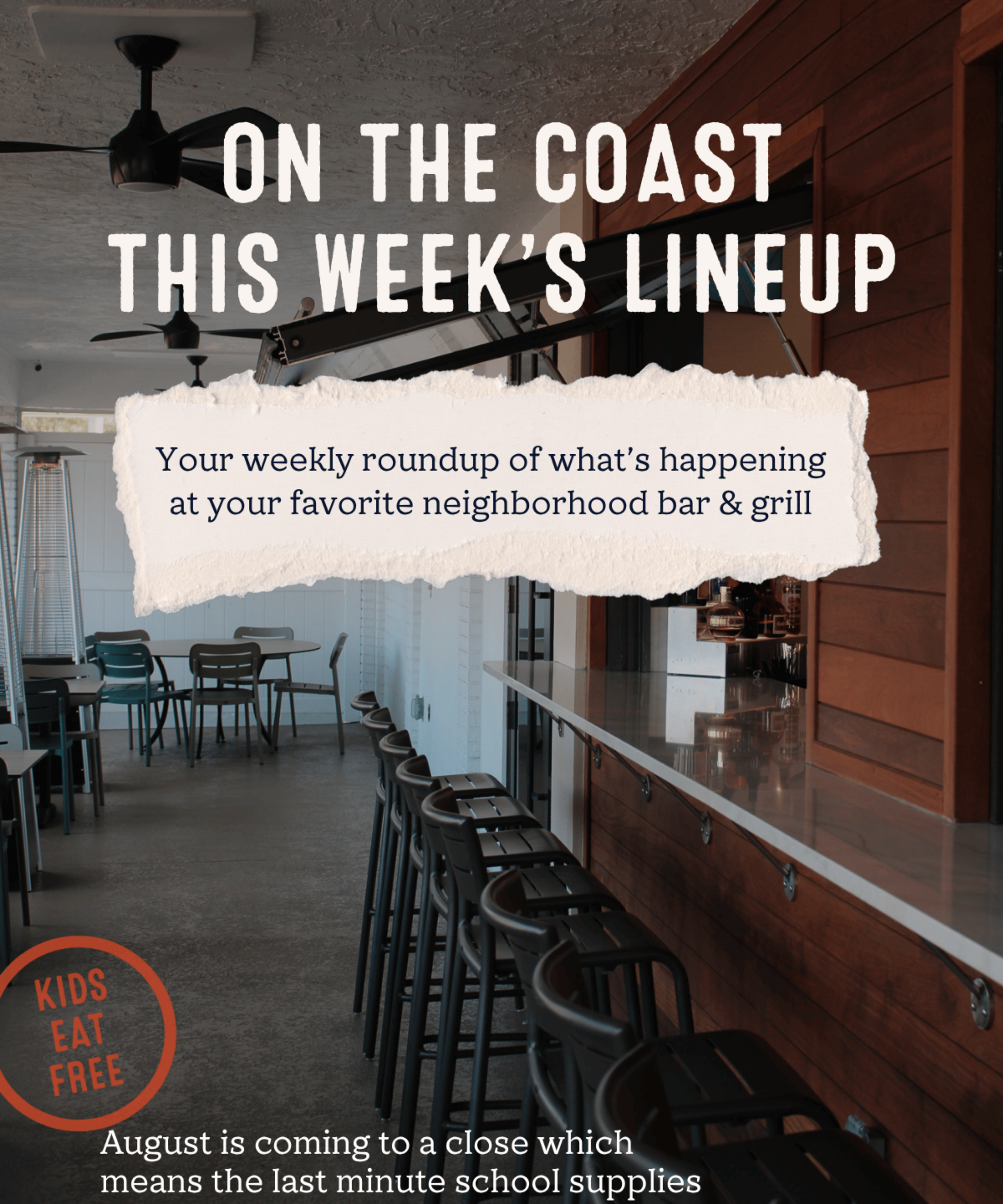 Weekly Newsletter x Coast Seafood Grill
