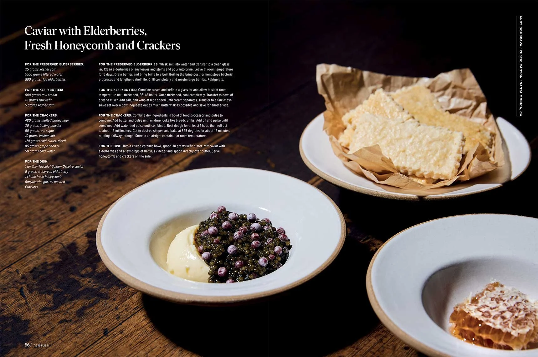 Published cookbook and editorial work by Andrea D'Agosto, photographer and director