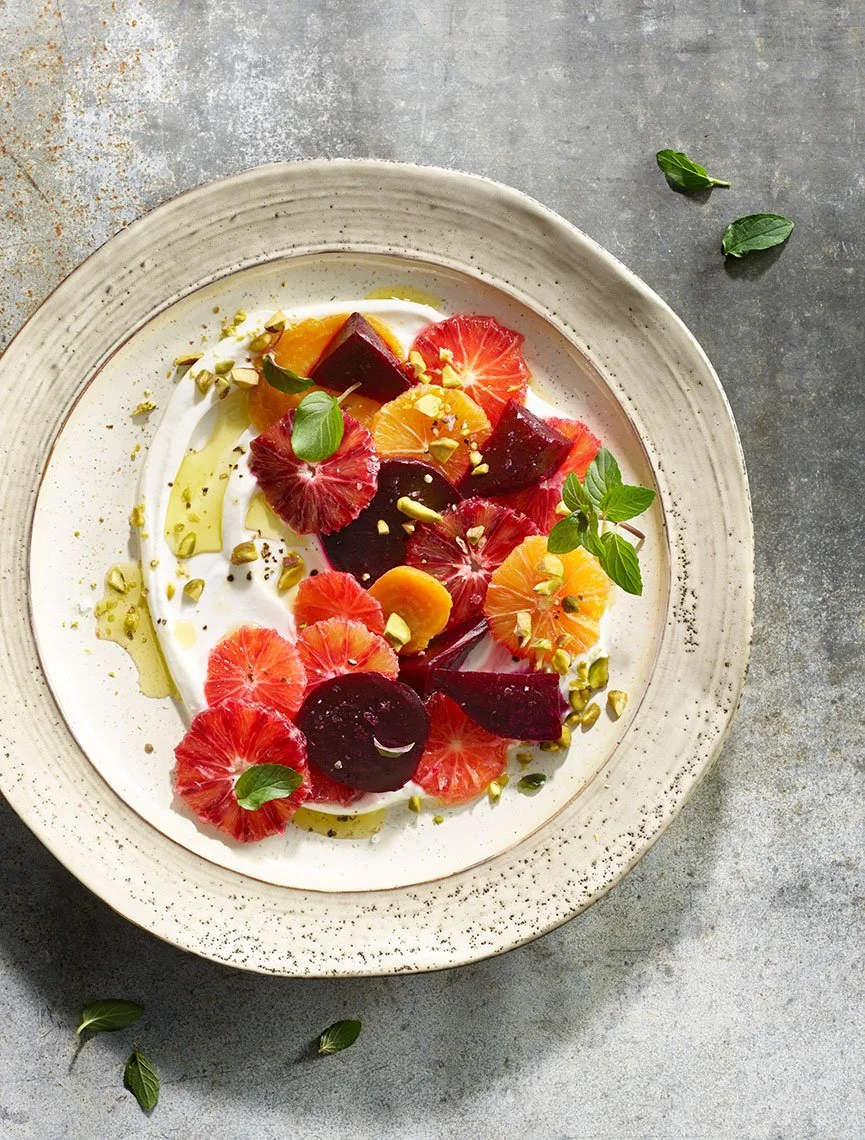 Food and beverage styling by Marah Abel, food stylist