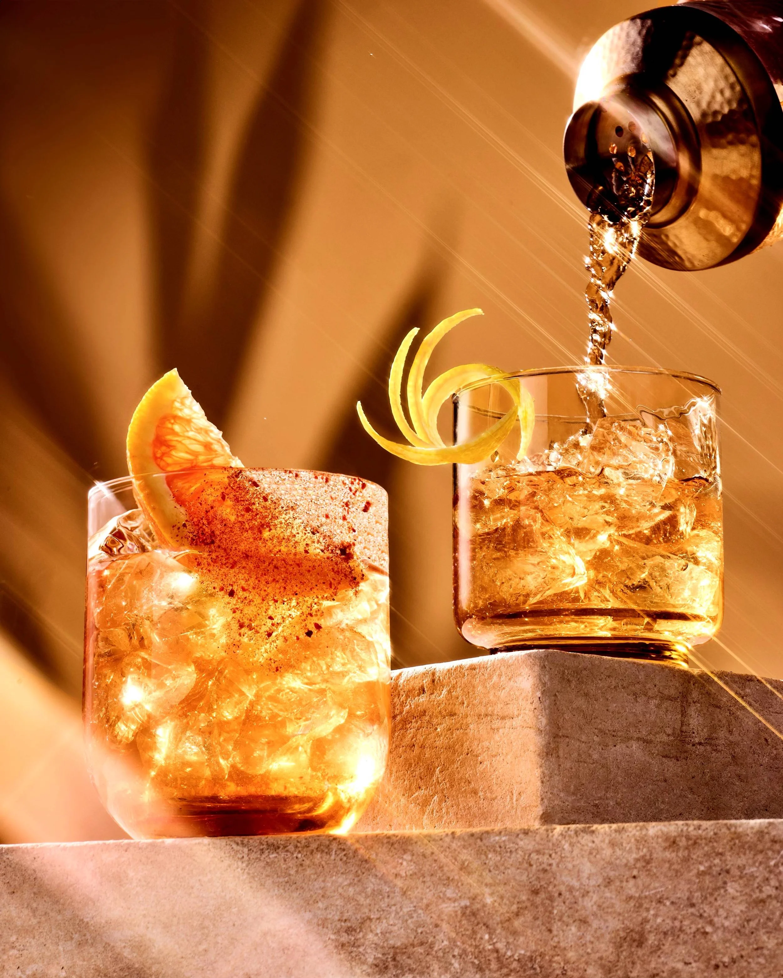 Drink and beverage styling by Nathan Carrabba, food, beverage and cosmetic stylist