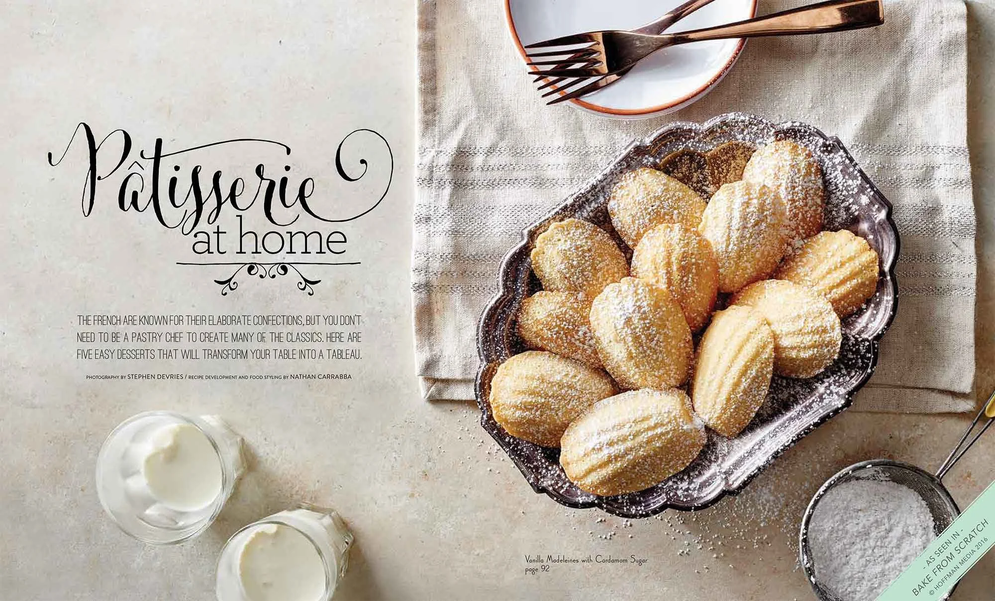 Published cookbook and editorial work by Nathan Carrabba, food, beverage and cosmetic stylist