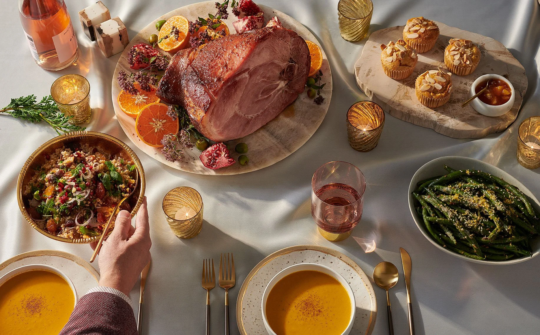 Food and beverage styling by Julie Hopper, food stylist