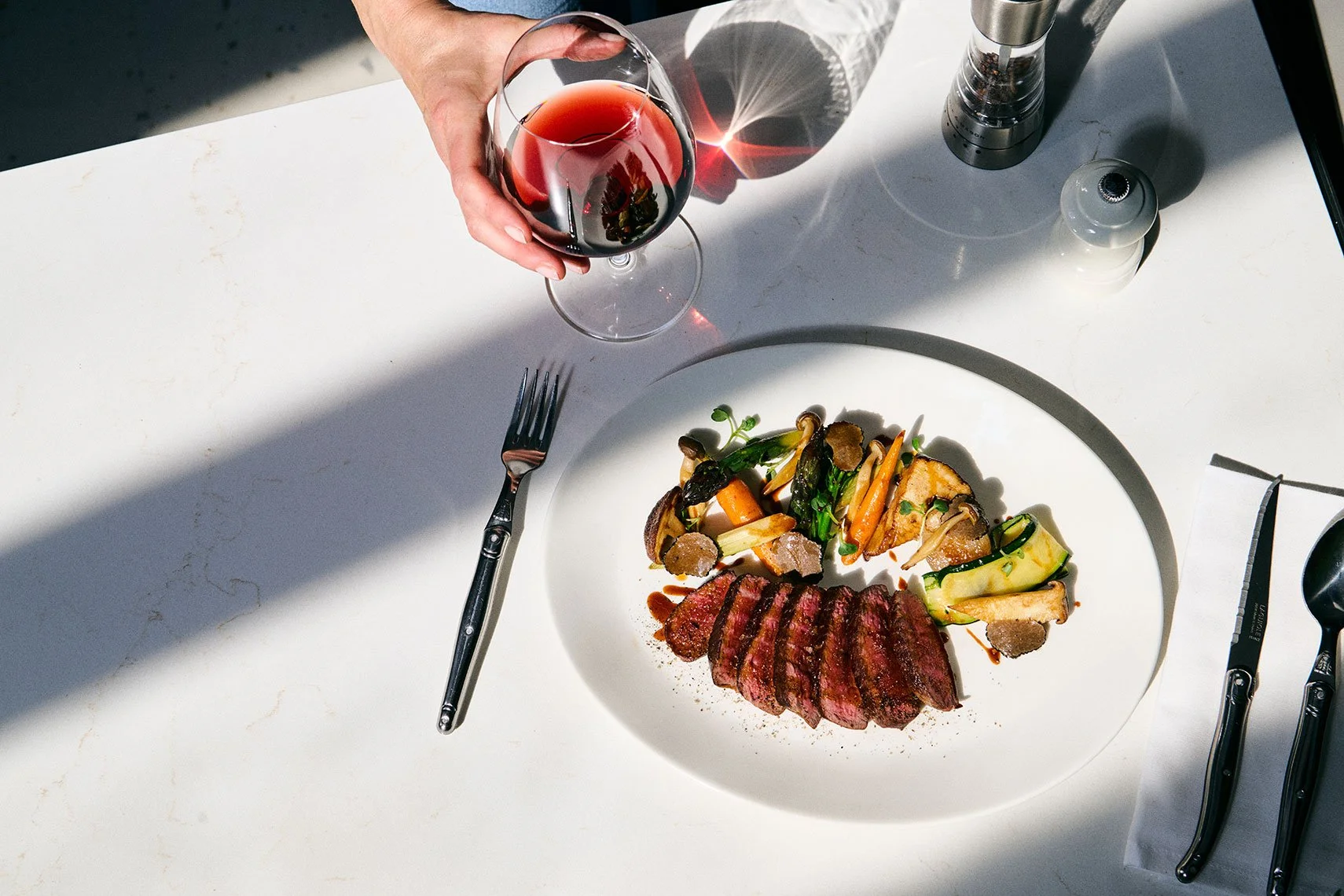 Savory food styling by Julie Hopper, food stylist