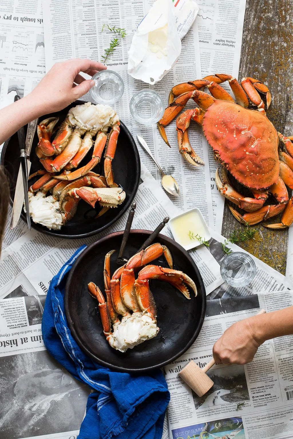 Seafood styling by Julie Hopper, food stylist