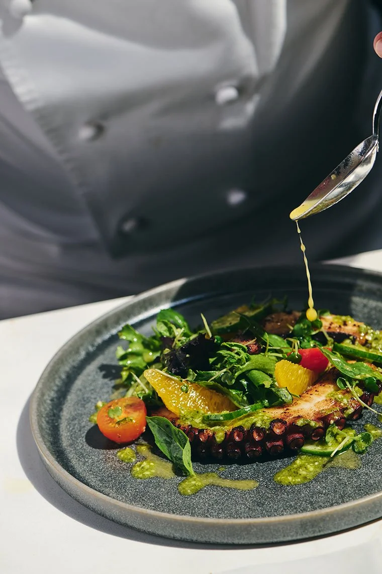 Seafood styling by Julie Hopper, food stylist