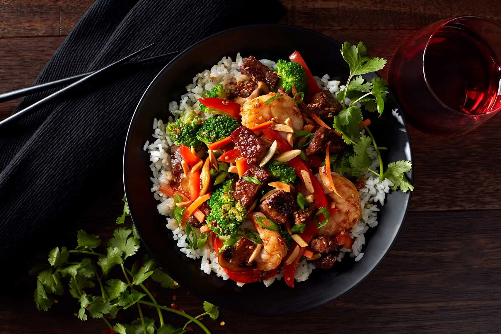 Food and beverage styling by Julie Hopper, food stylist