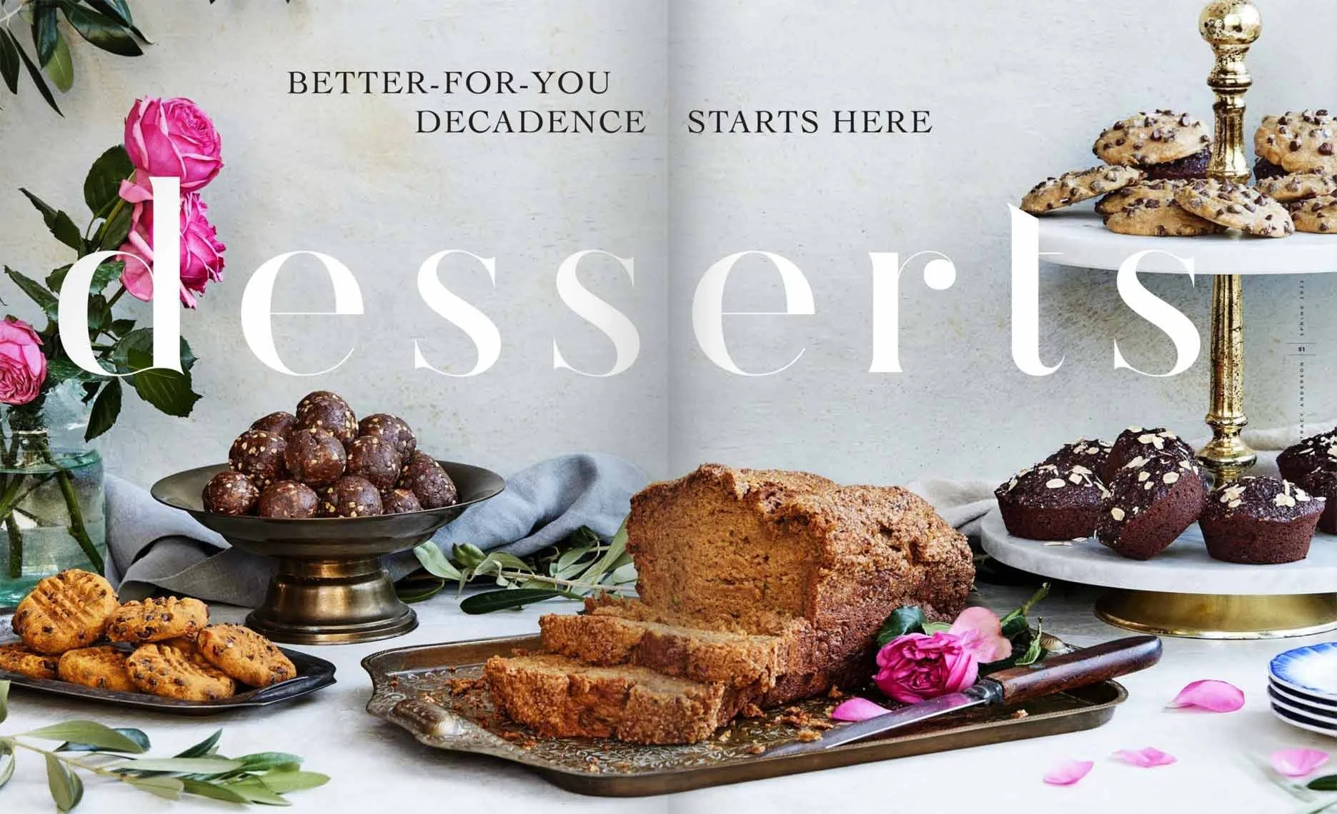 Published cookbook and editorial work by Skylar Edberg, food stylist